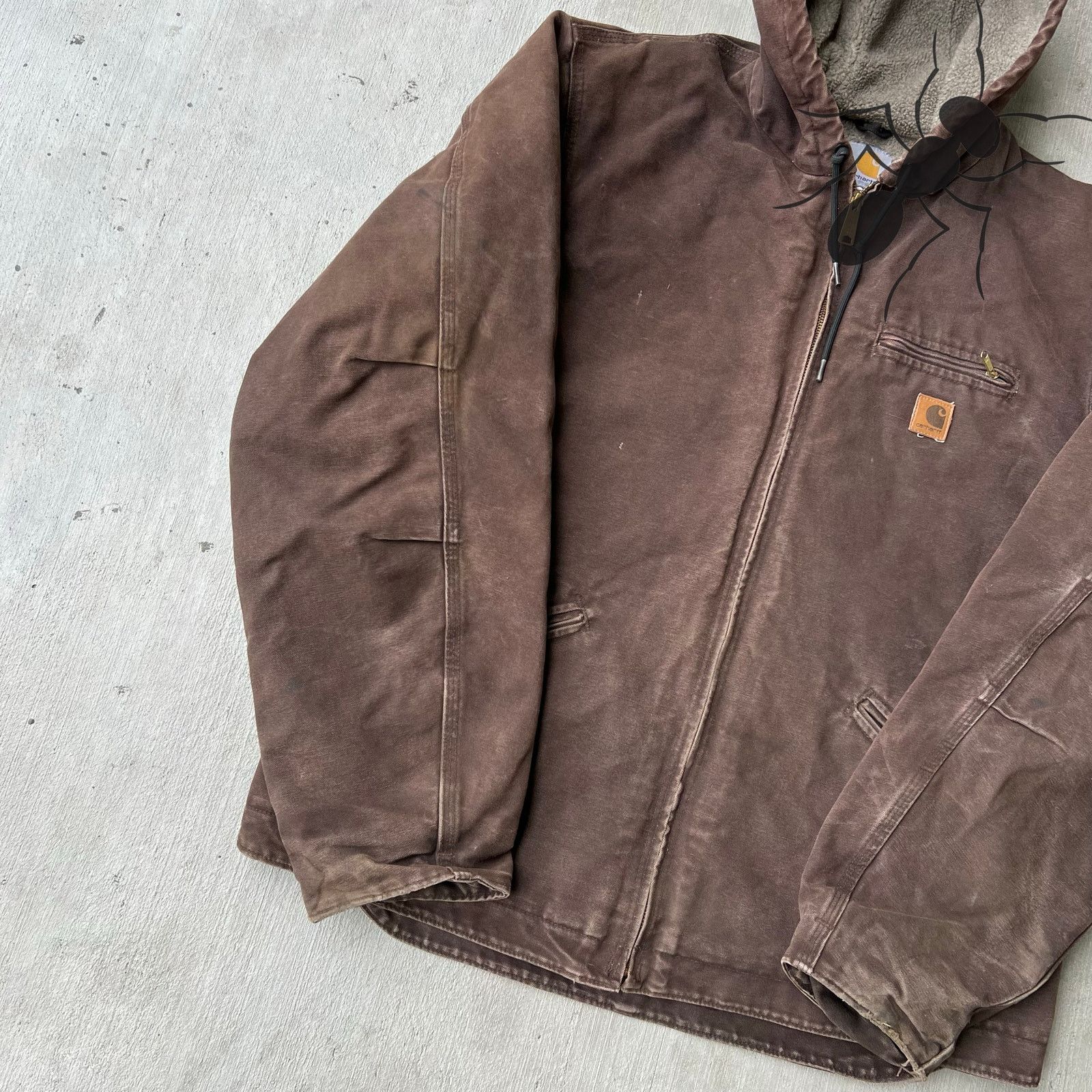 Carhartt × Vintage Carhartt J141 DKB sierra hooded work wear jacket Size US XL / EU 56 / 4 - 8 Thumbnail