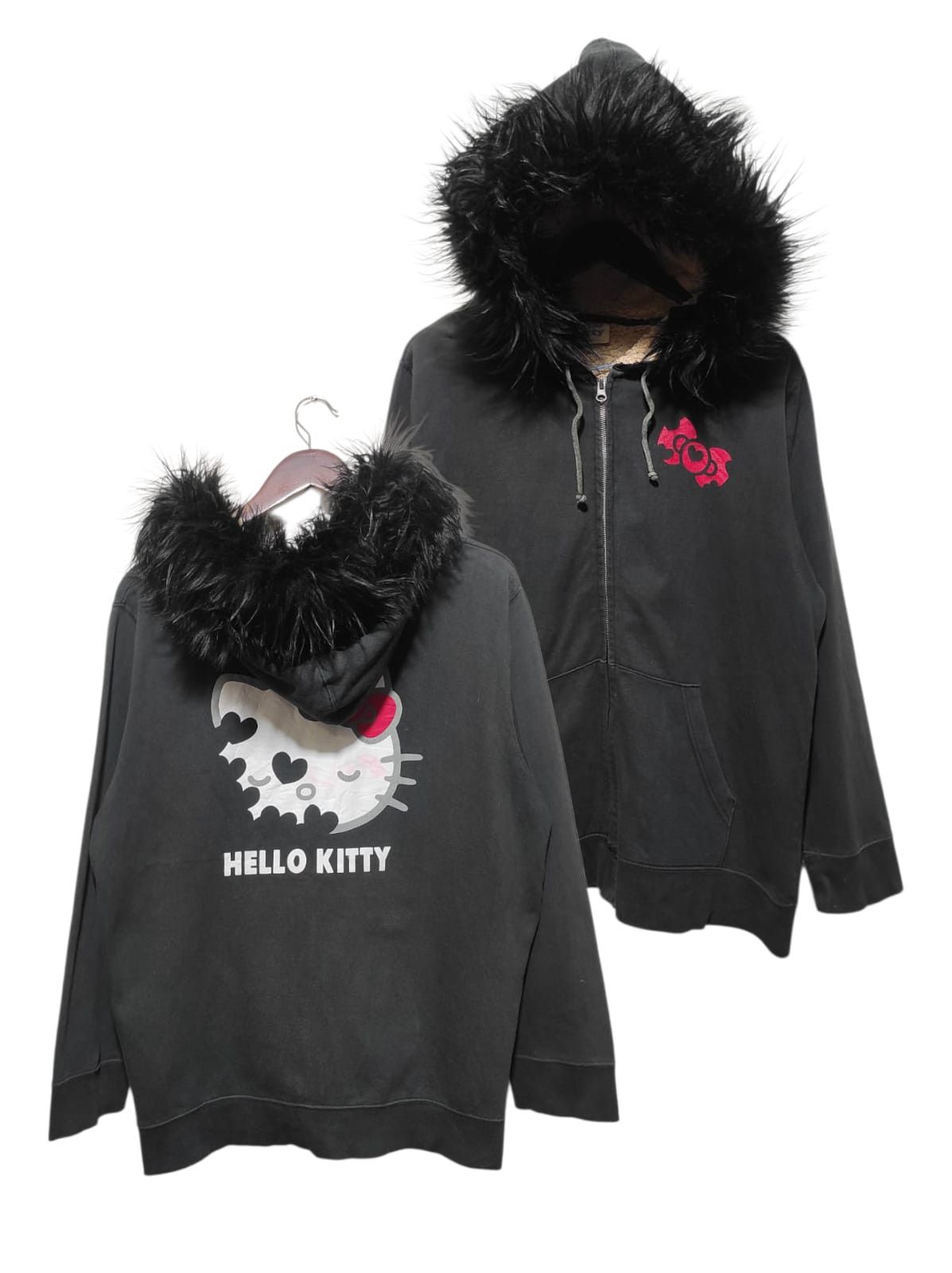 Hysteric Glamour Hello Kitty Zipper Fur Hoodie IfSixWasNine LGB style Size US M / EU 48-50 / 2 - 2 Thumbnail