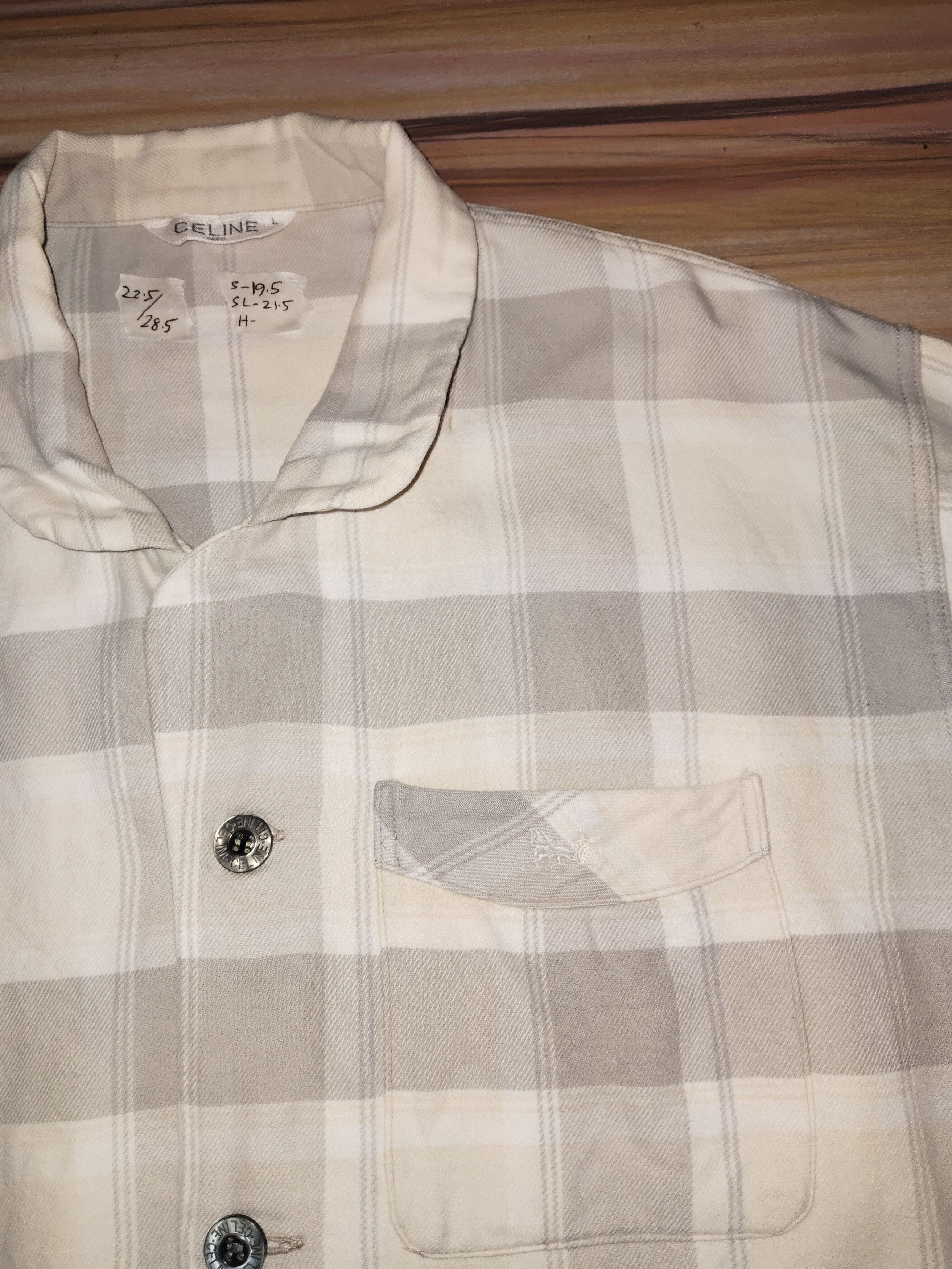 Celine CELINE Tartan Pajamas Shirt Size US L / EU 52-54 / 3 - 3 Thumbnail
