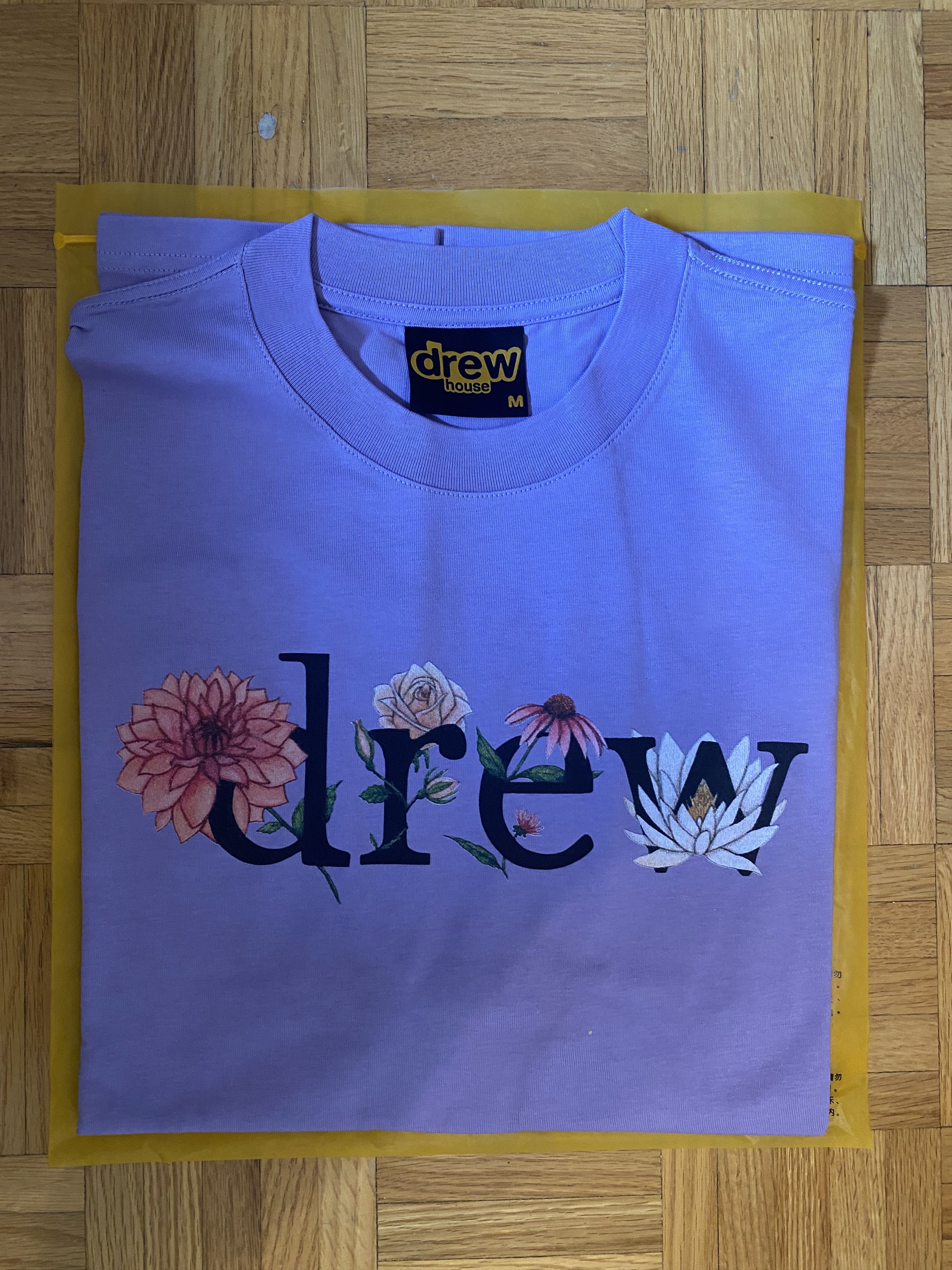 Drew House Drew House Floral Drew T-Shirt, Purple Medium Size US M / EU 48-50 / 2 - 3 Thumbnail