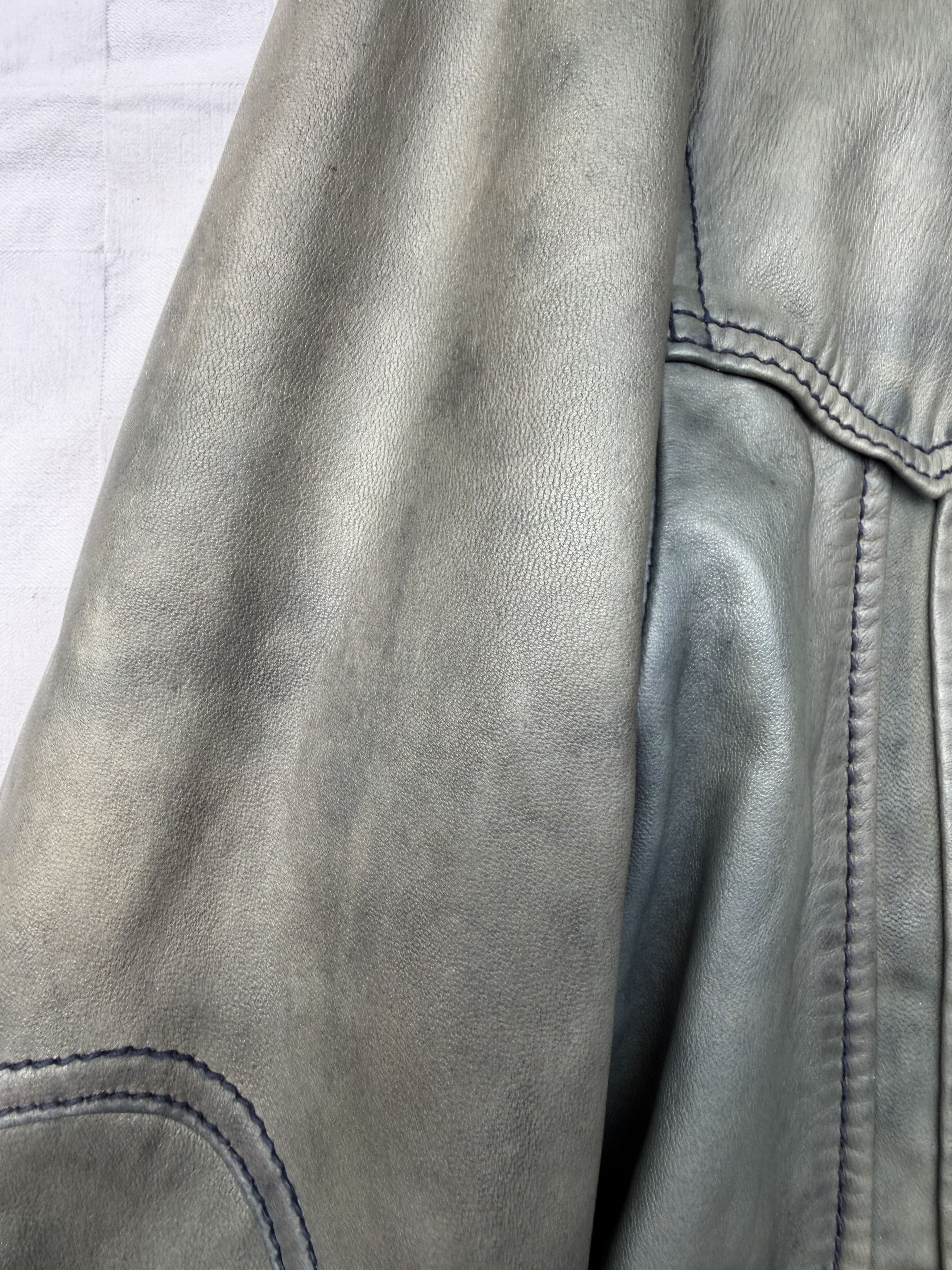 Dolce & Gabbana Dolce & Gabbana Vintage Distressed Leather Jacket Size US L / EU 52-54 / 3 - 4 Thumbnail