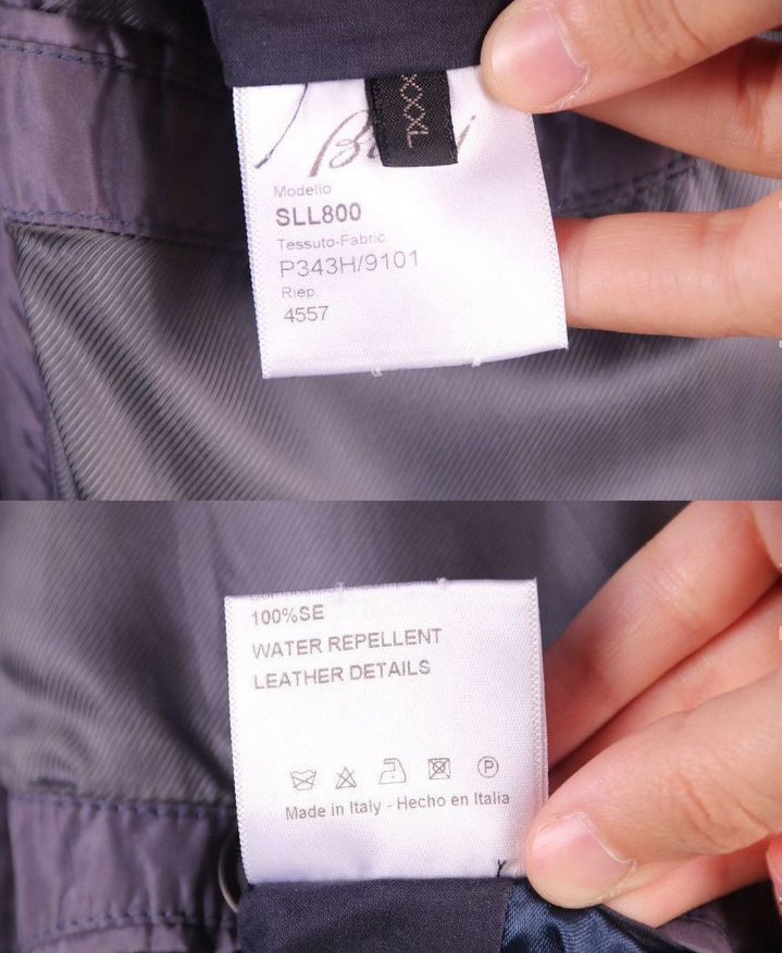 Brioni Brioni Silk Leather Detail Bomber Light Jacket Size US XXL / EU 58 / 5 - 5 Thumbnail