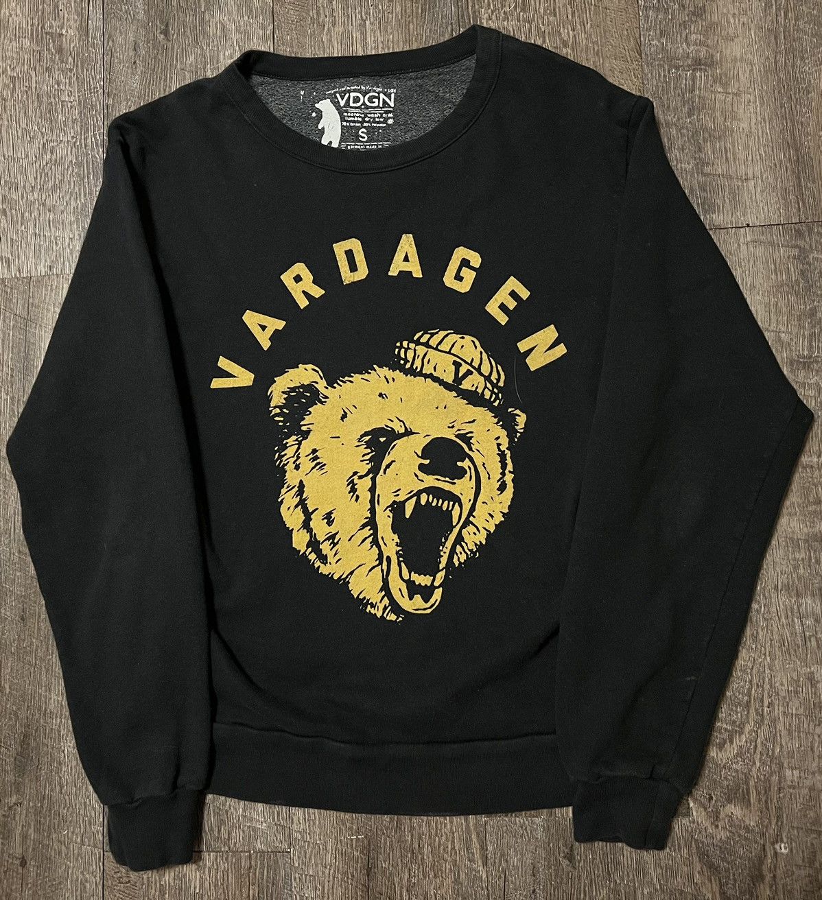 Designer Vardagen Golden Bear Logo Crewneck Sweater size small Size S / US 4 / IT 40 - 1 Thumbnail