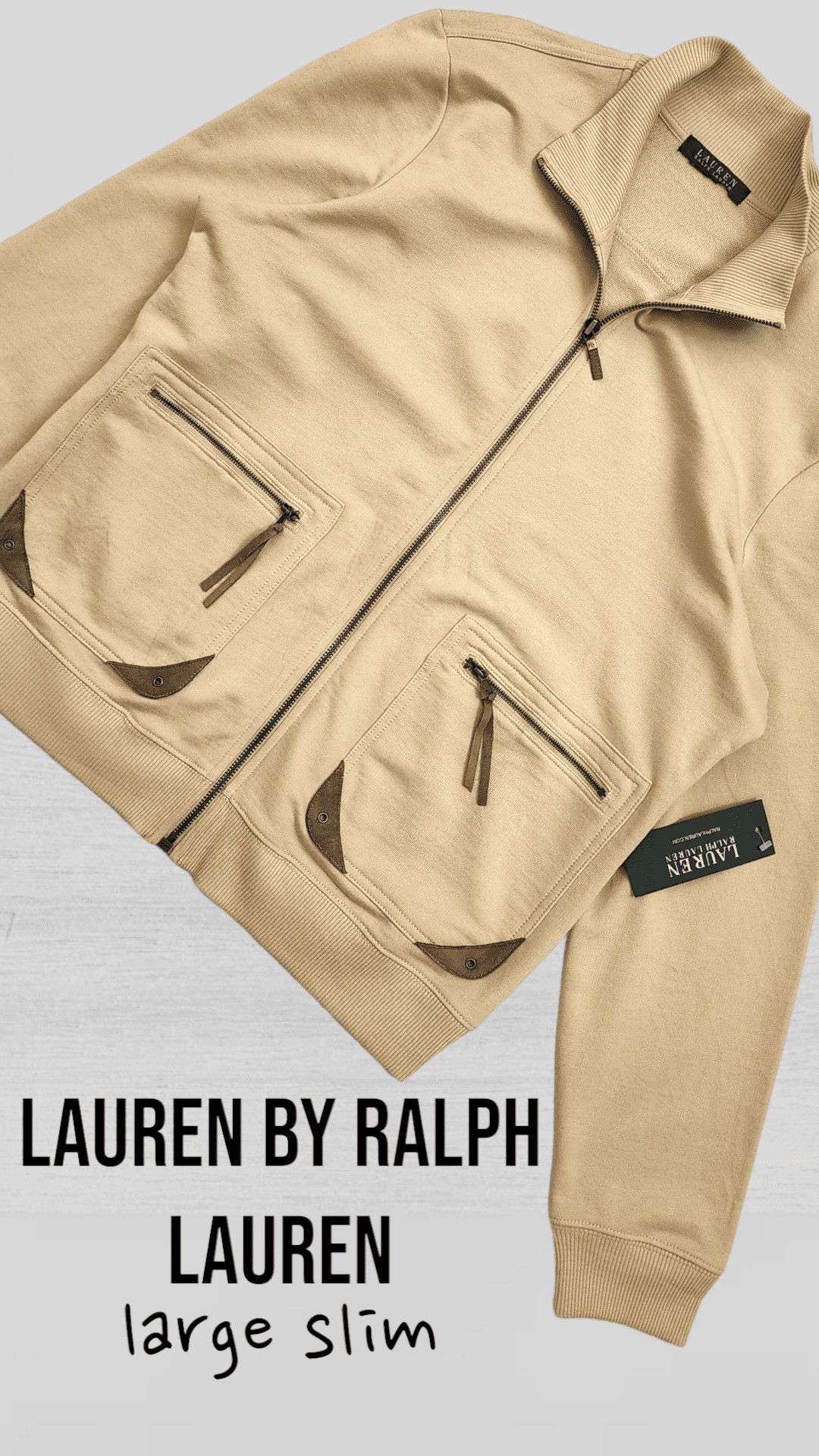 Lauren Ralph Lauren Ralph Lauren track jacket leather details M - Fashionella Size US M / EU 48-50 / 2 - 10 Thumbnail