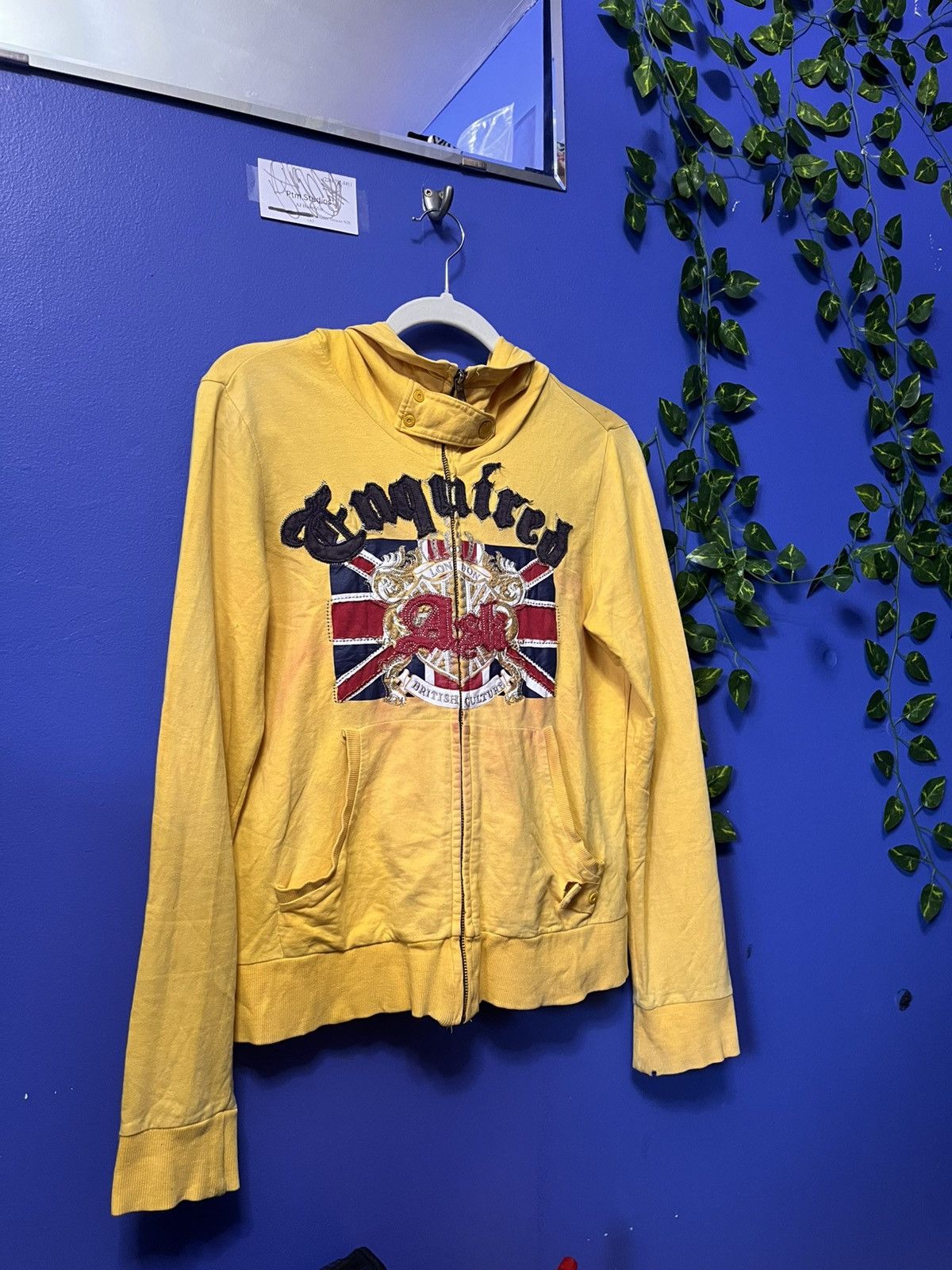Japanese Brand THRASHED ASK ENQUIRED DISTRESSED ZIP HOODIE Size M / US 6-8 / IT 42-44 - 1 Thumbnail