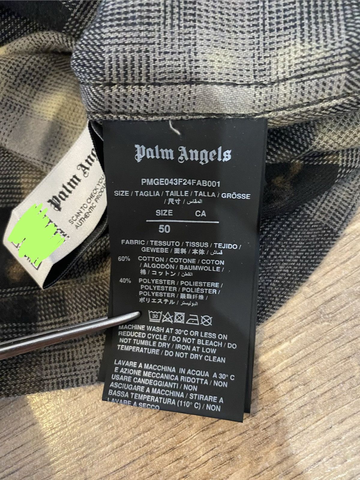 Palm Angels Palm Angels flannel shirt XL BNWT oversize logo Size US XL / EU 56 / 4 - 7 Thumbnail