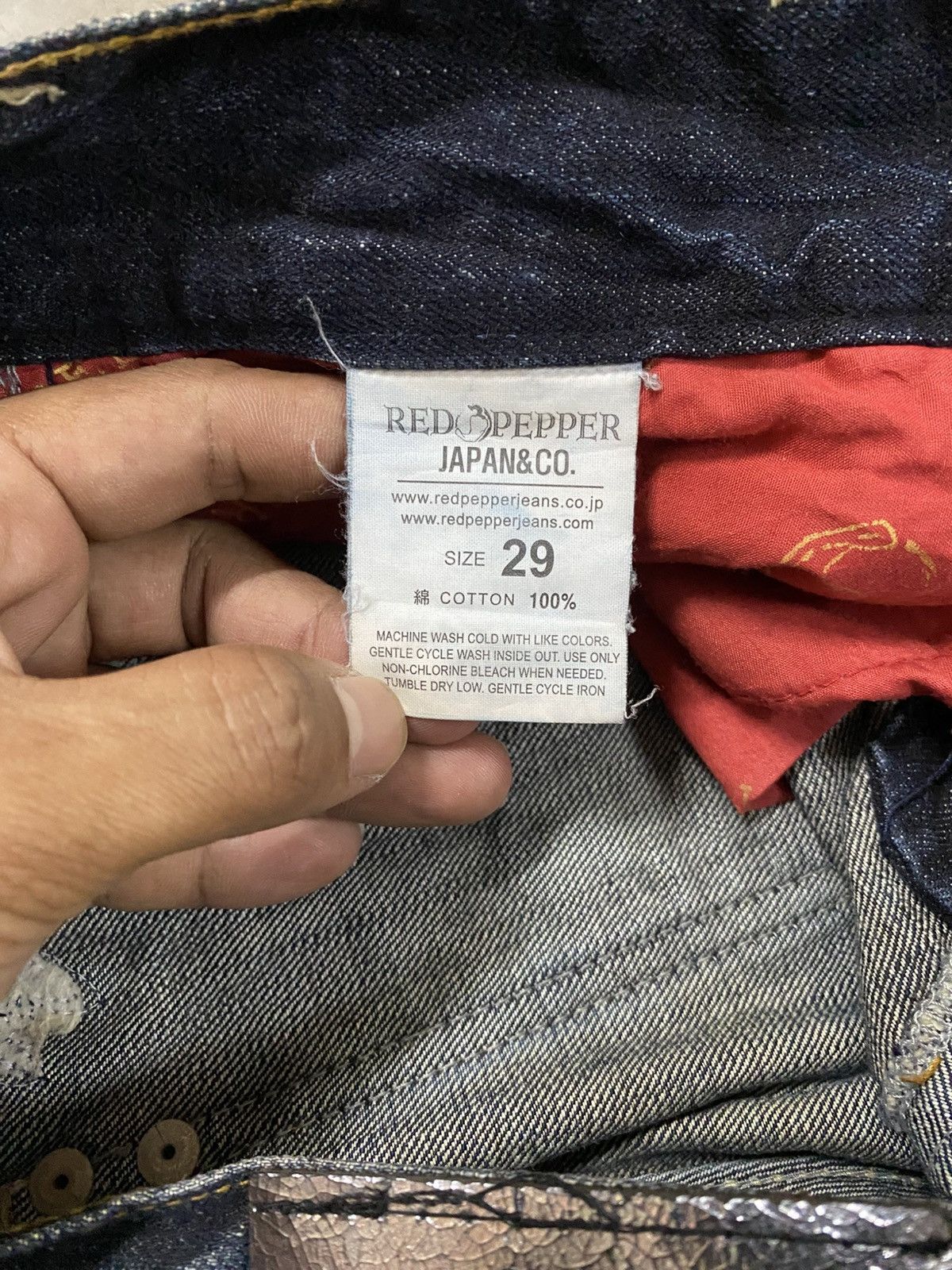 Hysteric Glamour × Le Grande Bleu (L.G.B.) × Tornado Mart Jeans Japanese Red Pepper Claws Distressed Denim @219 Size US 30 / EU 46 - 15 Thumbnail