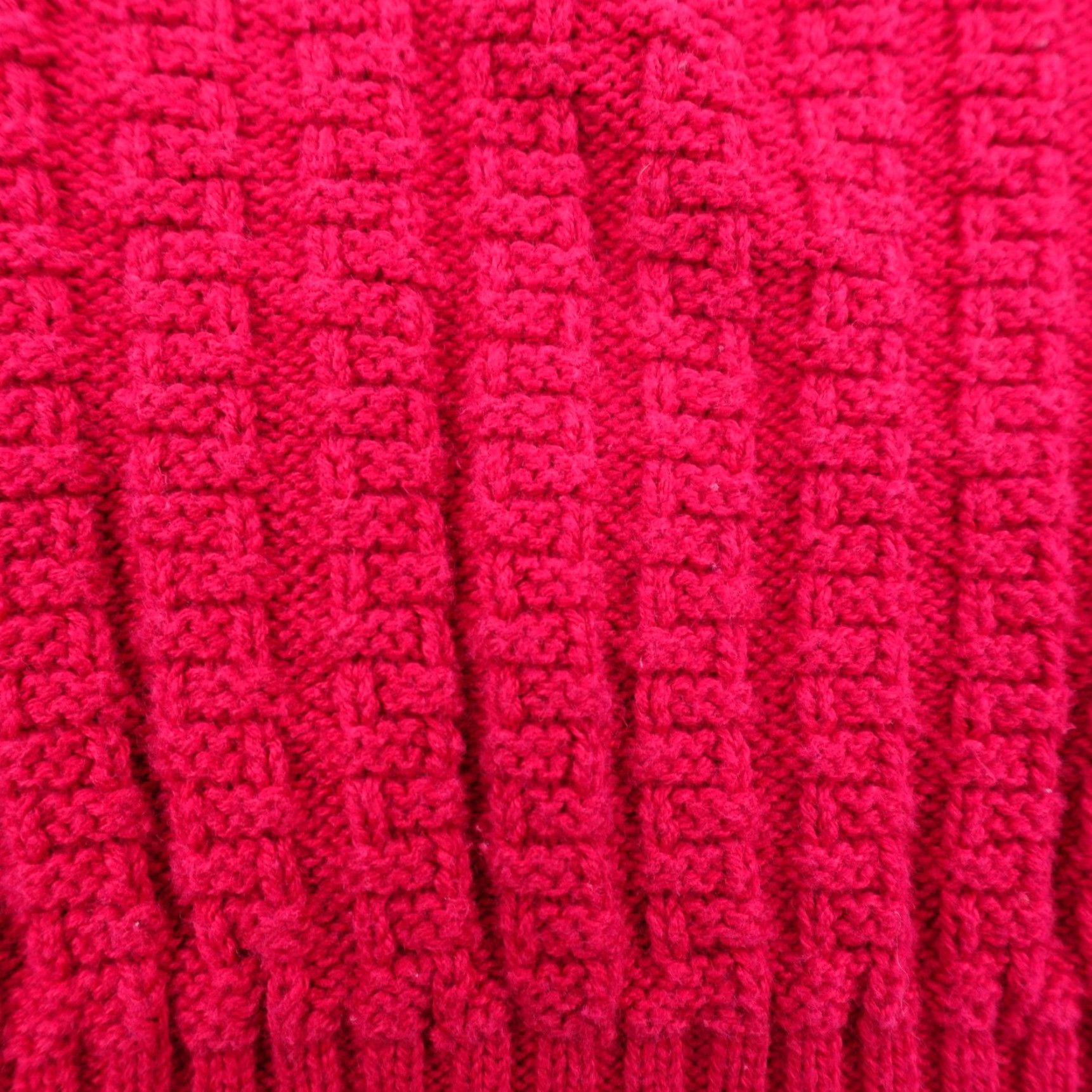 Lands' End VINTAGE Lands' End Sweater Shirt Men M Pink Textured Knit Pullover Crew Neck 90s USA Mens Size US M / EU 48-50 / 2 - 4 Thumbnail
