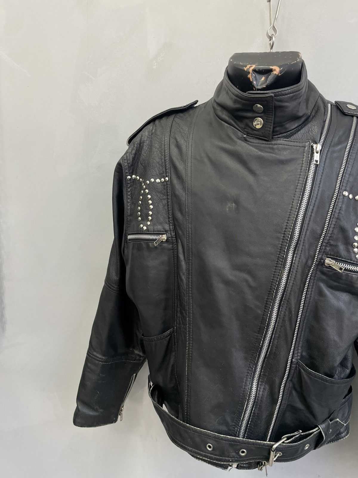 Schott Leather biker style moto jacket harley favidson legrandebleu Size US S / EU 44-46 / 1 - 6 Thumbnail
