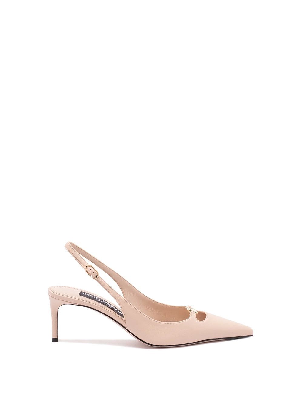 Dolce & Gabbana Silk-Effect Nappa Leather Slingbacks Size US 7 / IT 37 - 1 Thumbnail