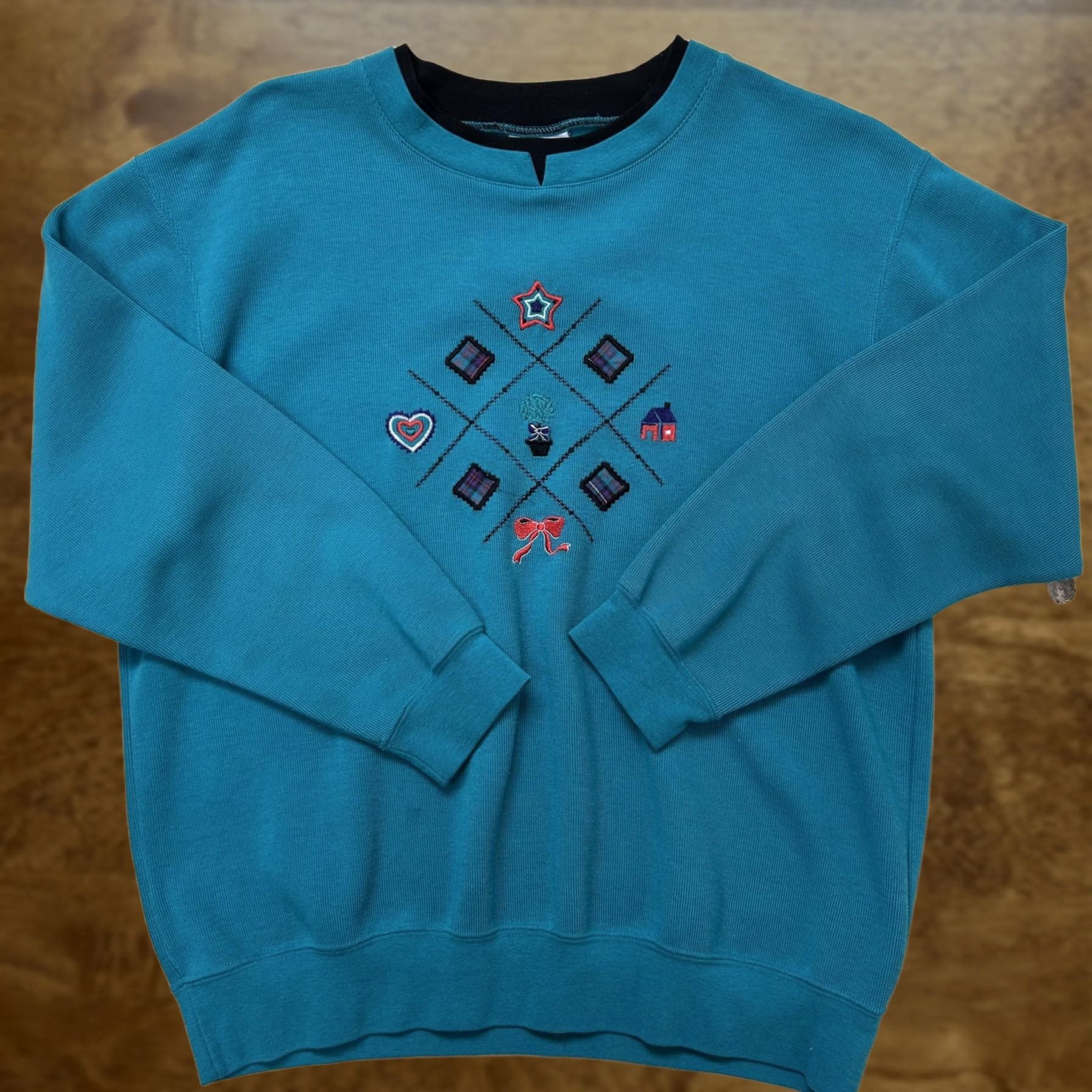 Vintage VINTAGE Koret Sport Sweatshirt Womens Large Blue Embroidered Crewneck Pullover Size L / US 10 / IT 46 - 1 Thumbnail