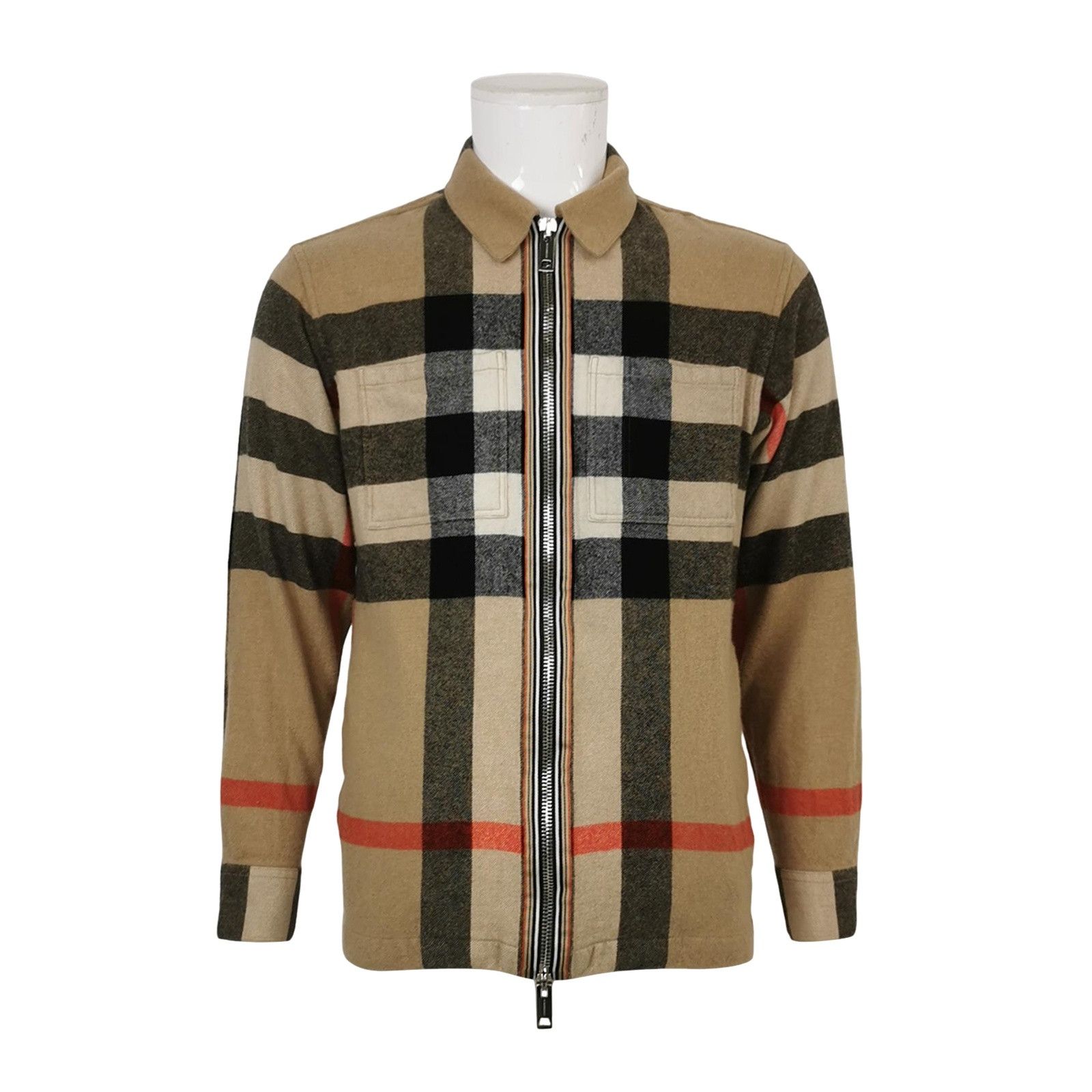 Burberry Burberry Check Wool Zip Jacket US S Size US S / EU 44-46 / 1 - 1 Thumbnail