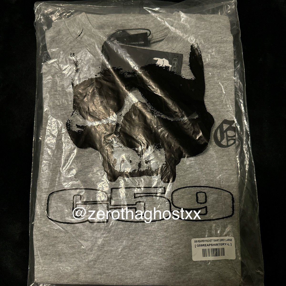 Fuck The Population deadstock g59 reaper pocket t-shirt (grey