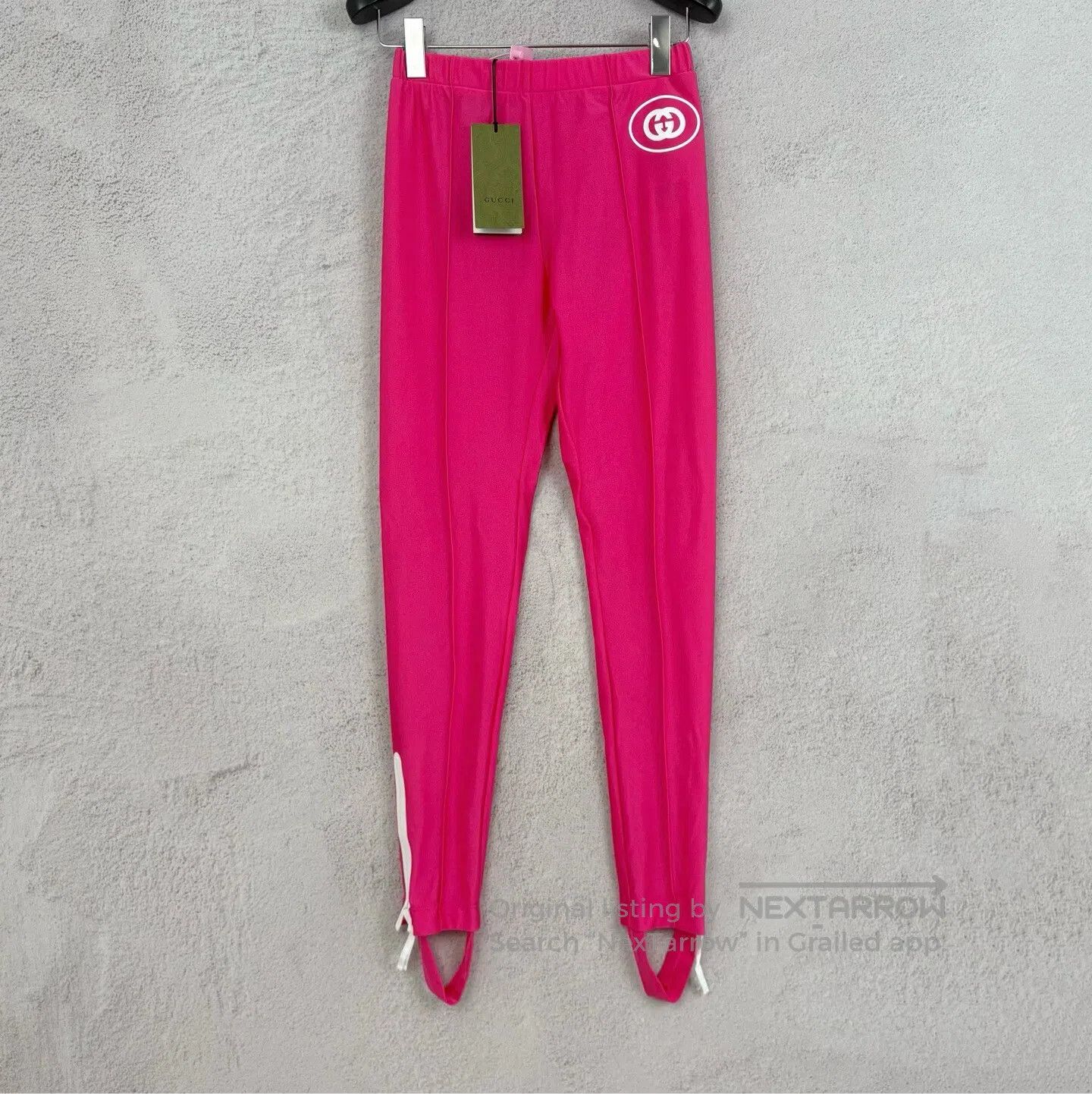 Gucci Guicci sizes Pink-red double-G elastic shorts Size 23" - 1 Thumbnail