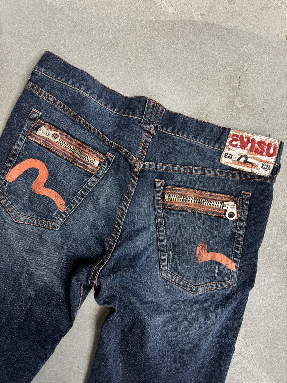 Evisu RARE EVISU Y2K VINTAGE DISTRESSED BAGGY JAPANES DENIM JEANS Size US 32 / EU 48 - 4 Thumbnail