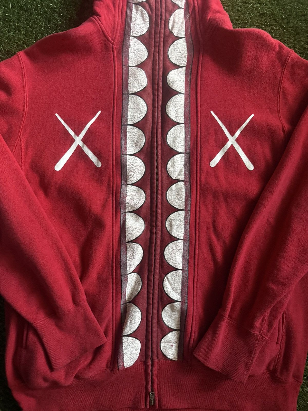 Bape × Kaws Bape x Kaws Chomper Full Zip-Up Hoodie Size US L / EU 52-54 / 3 - 2 Thumbnail