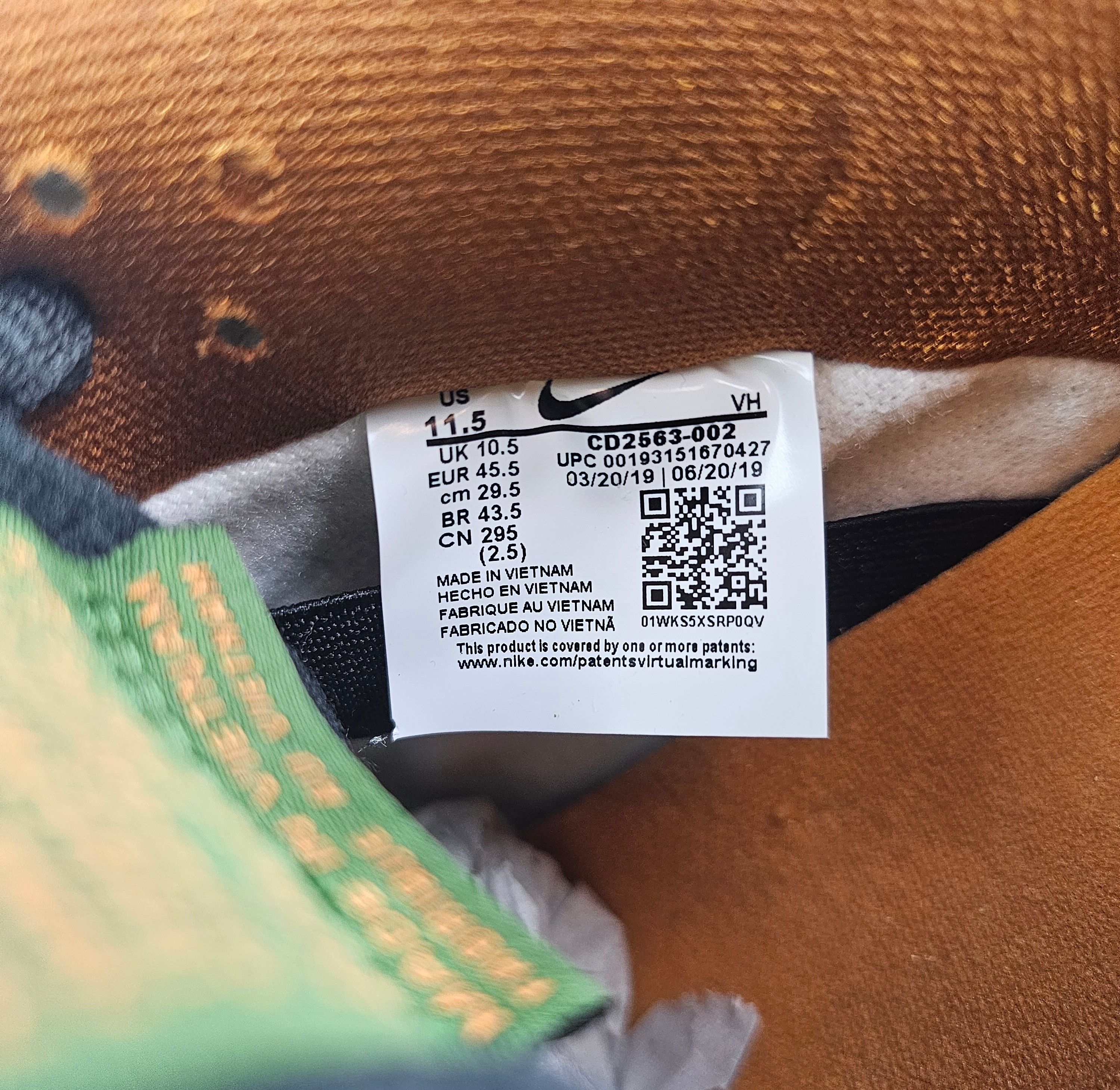 Nike Nike SB Dunk Low Safari Orange Cement Men's Size BRAND NEW Size US 11.5 / EU 44-45 - 10 Thumbnail