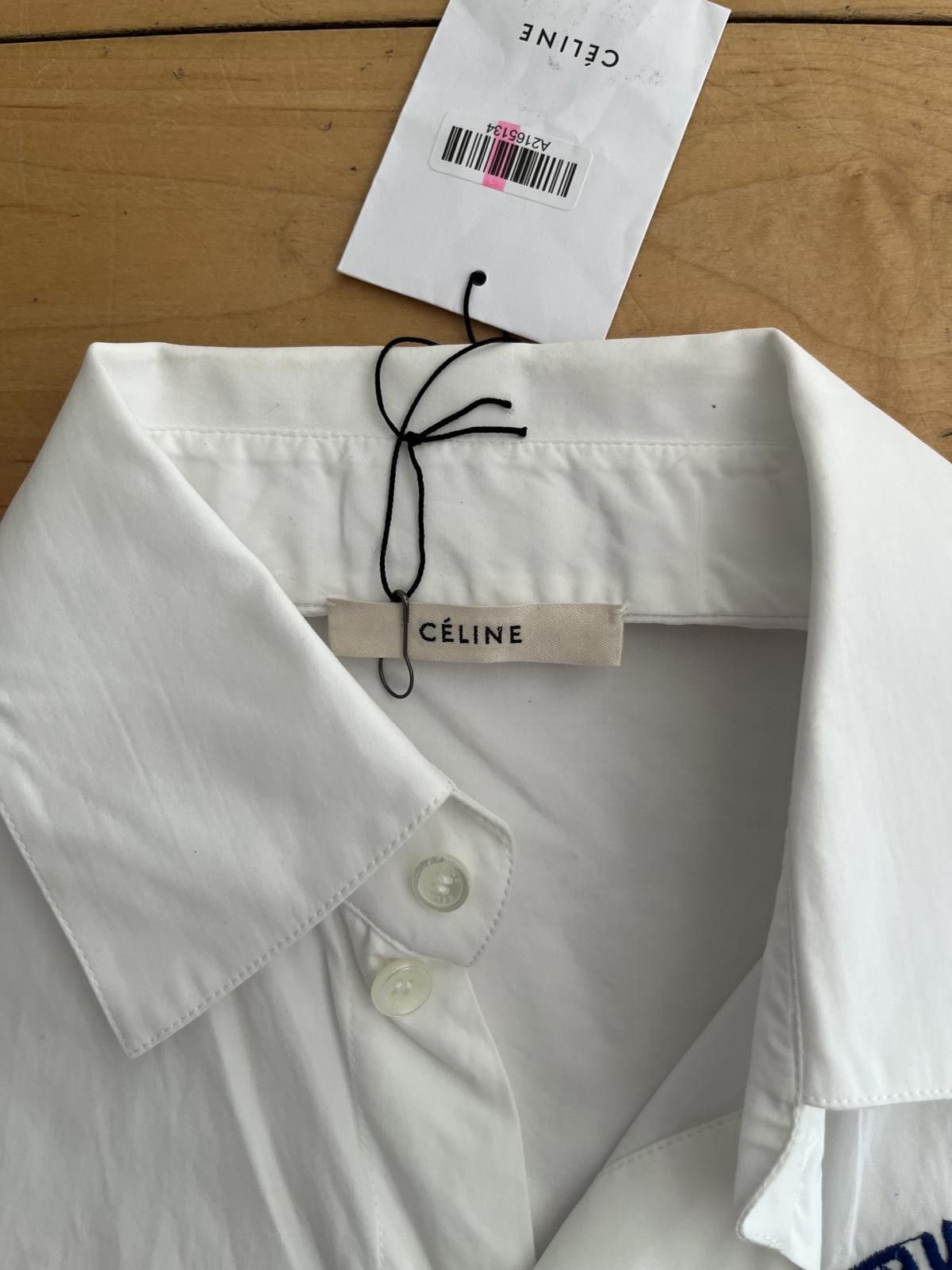 Celine Celine Sleeveless Embroidered Shirt Size XS / US 0-2 / IT 36-38 - 5 Thumbnail