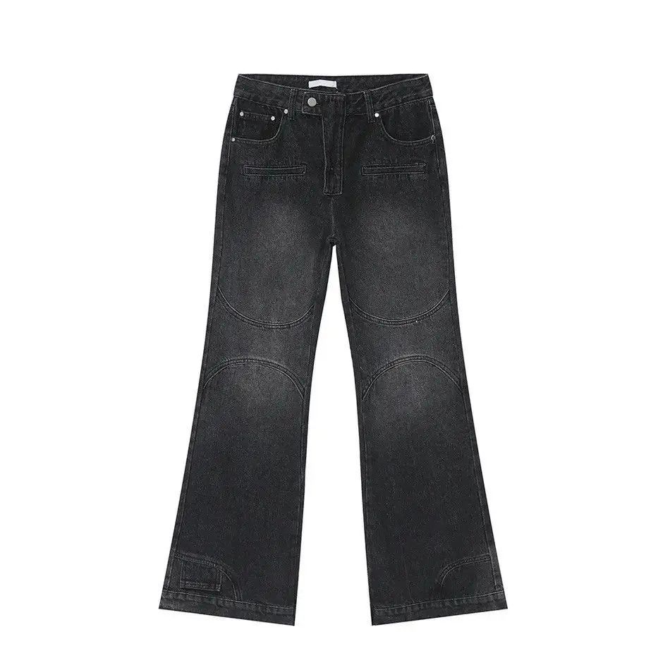 Japanese Brand Retro loose pocket micro flared jeans Size US 32 / EU 48 - 4 Thumbnail