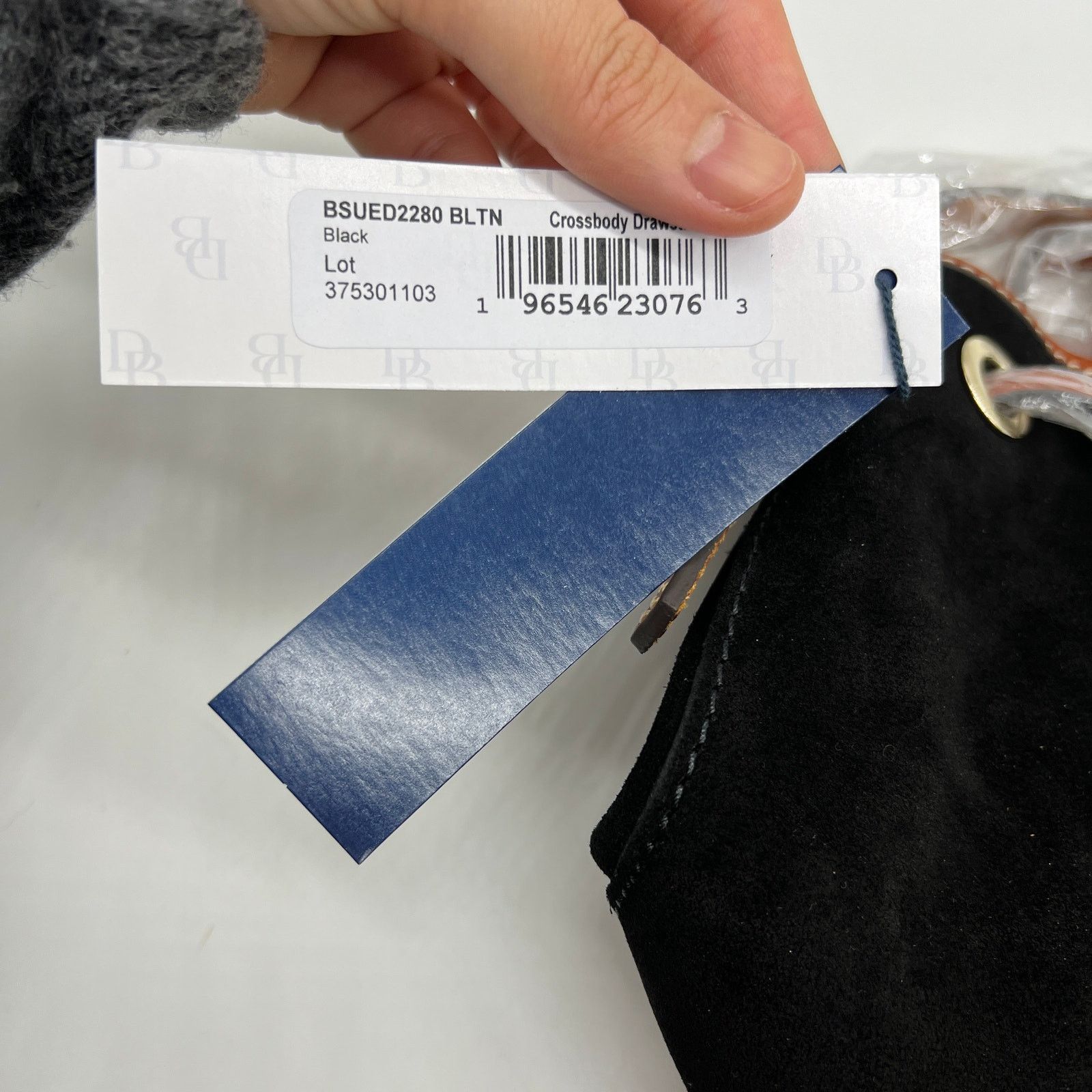 Dooney & Bourke Dooney & Bourke Suede Drawstring Crossbody Bags Black Size ONE SIZE - 13 Thumbnail