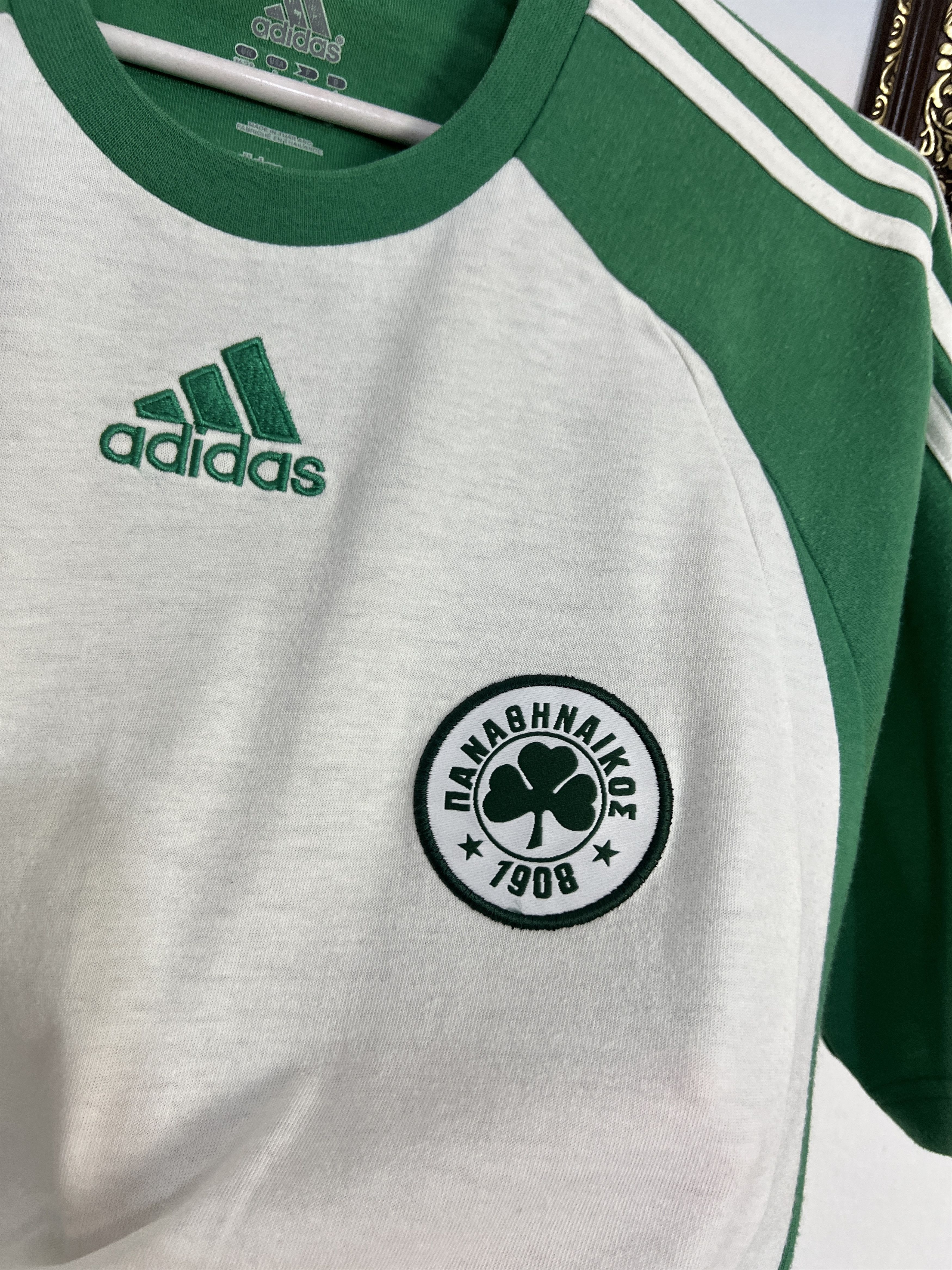 Adidas Panathinaikos Football Shirt 2006 Train Jersey Soccer Trikot Size US M / EU 48-50 / 2 - 3 Thumbnail