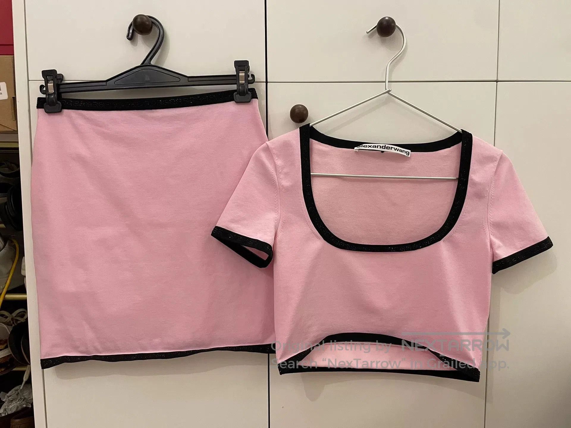 Alexander Wang Alexander Wang Pink Diamond Logo Set. Size S / US 4 / IT 40 - 5 Thumbnail