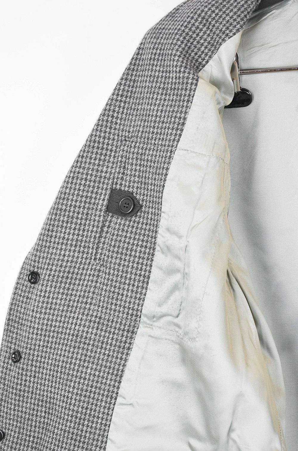 Marithe + Francois Girbaud MARITHE FRANCOIS GIBRAUD Gray Herringbone Blazer - S Size 46R - 9 Thumbnail