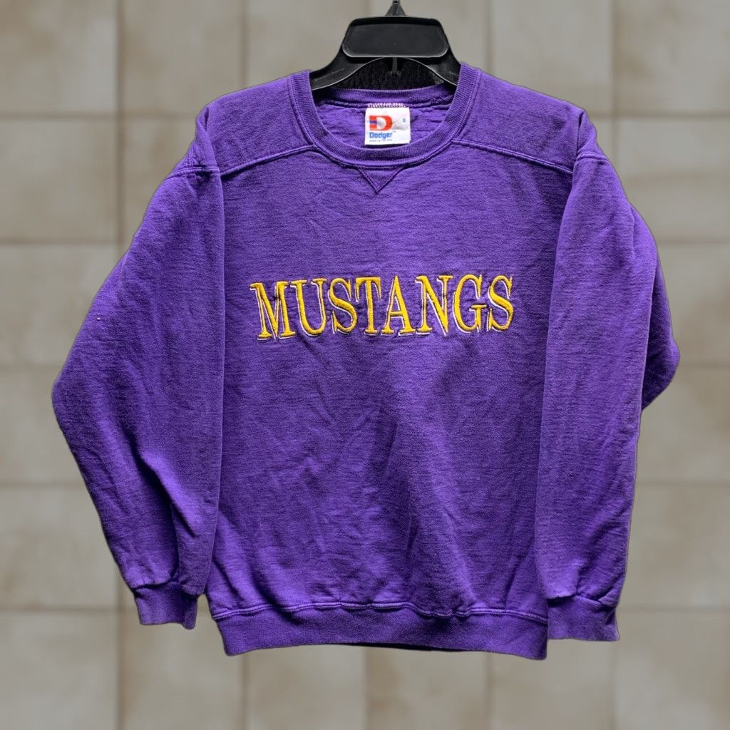 Vintage VINTAGE Dodger Sweatshirt Mens Small Purple Embroidery 90s Sweatshirt Pullover Crew Neck Cotton Fleece Heavyweight Size US S / EU 44-46 / 1 - 1 Thumbnail