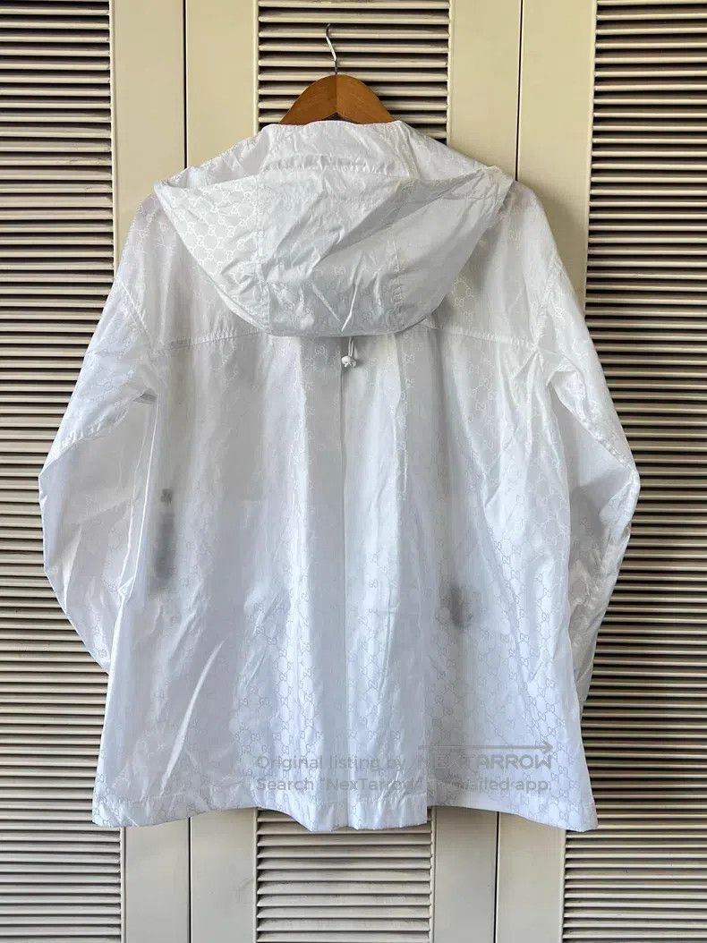 Gucci Gucci White old flower double G embroidered hooded jacket Size XS / US 0-2 / IT 36-38 - 2 Thumbnail