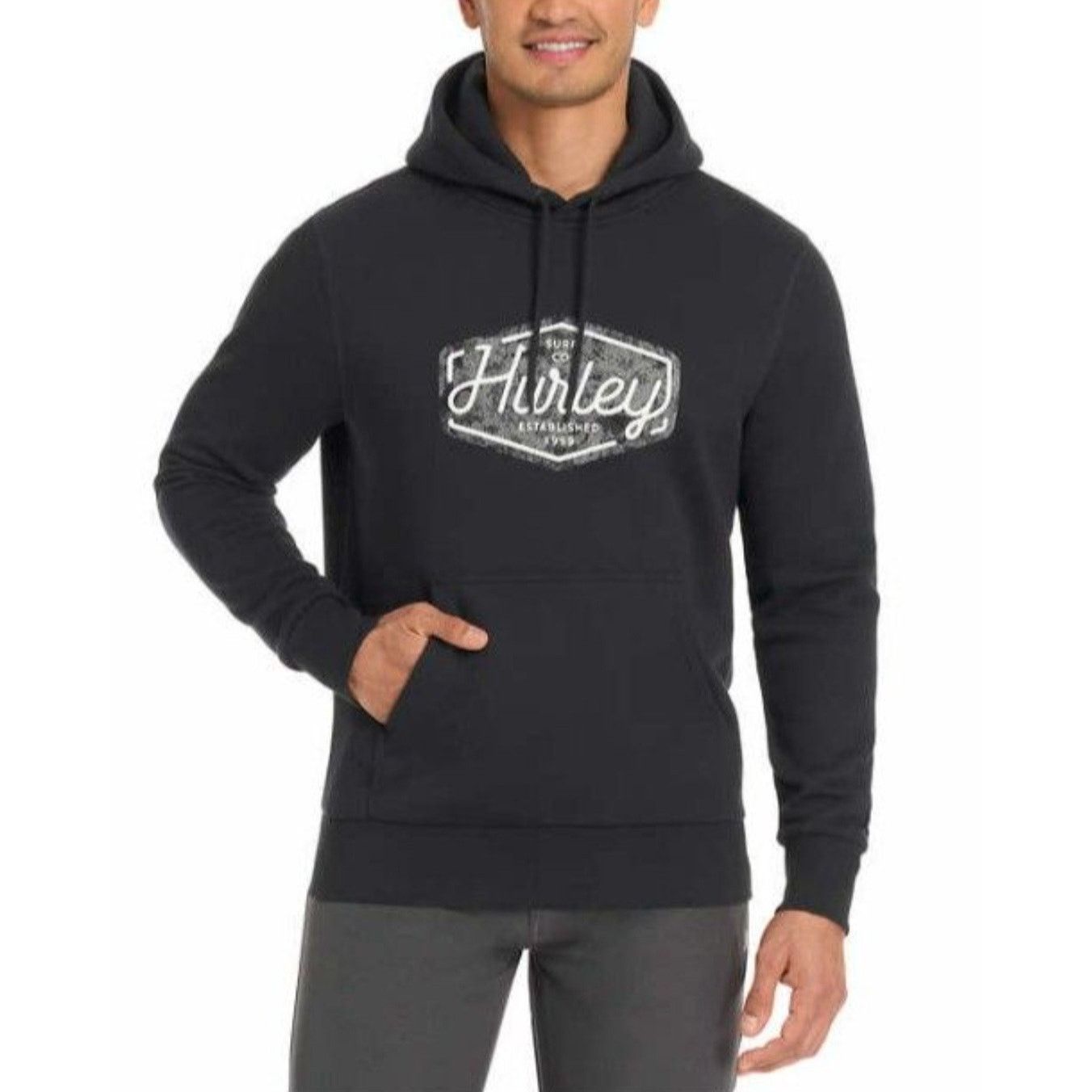 Hurley Men's Black Hurley Pullover Hoodie - Size Small Size US S / EU 44-46 / 1 - 1 Thumbnail