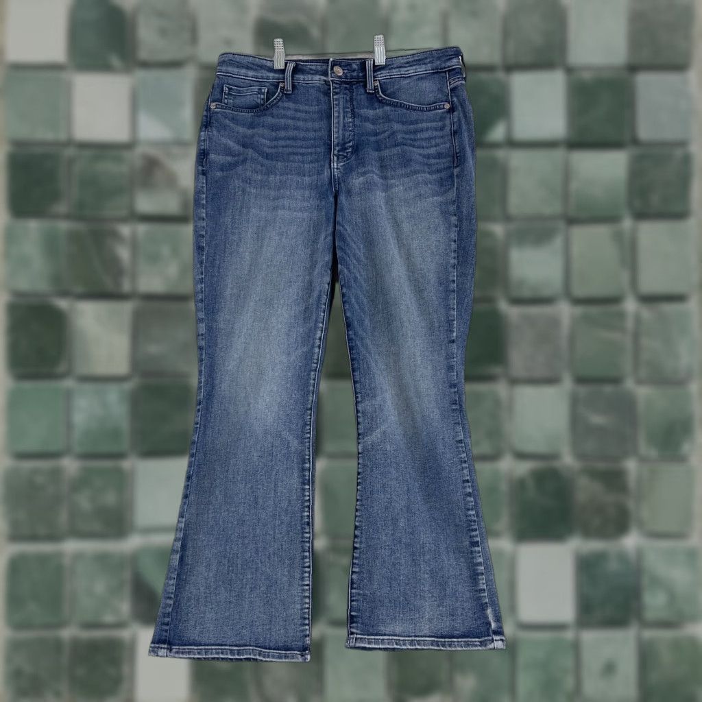 NYDJ NYDJ Slim Bootcut Jeans Womens Size 6 Blue Denim Mid-Rise Casual Regular 5-Pocket Stretch Size 28" / US 6 / IT 42 - 1 Thumbnail
