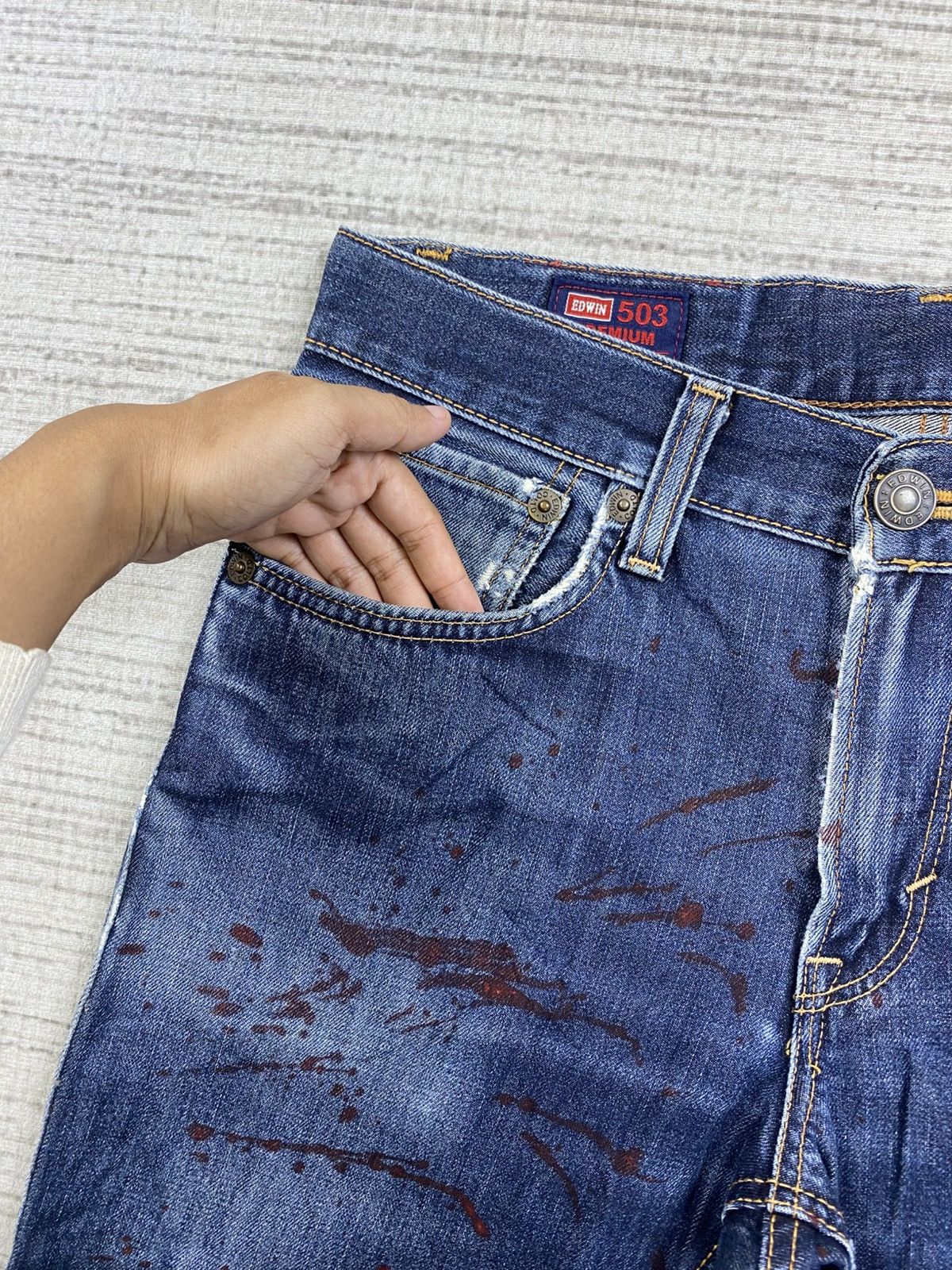 Edwin Vintage Edwin 503 Japan Premium Denim Jeans Size US 32 / EU 48 - 7 Thumbnail