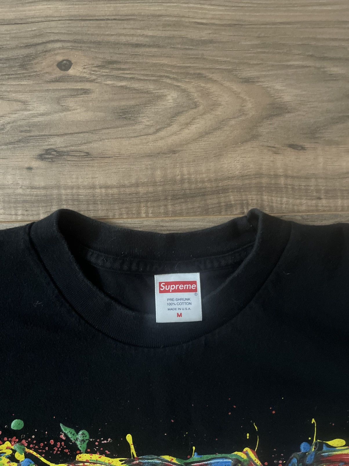 Supreme Supreme Paint Logo Tee Size US M / EU 48-50 / 2 - 10 Thumbnail