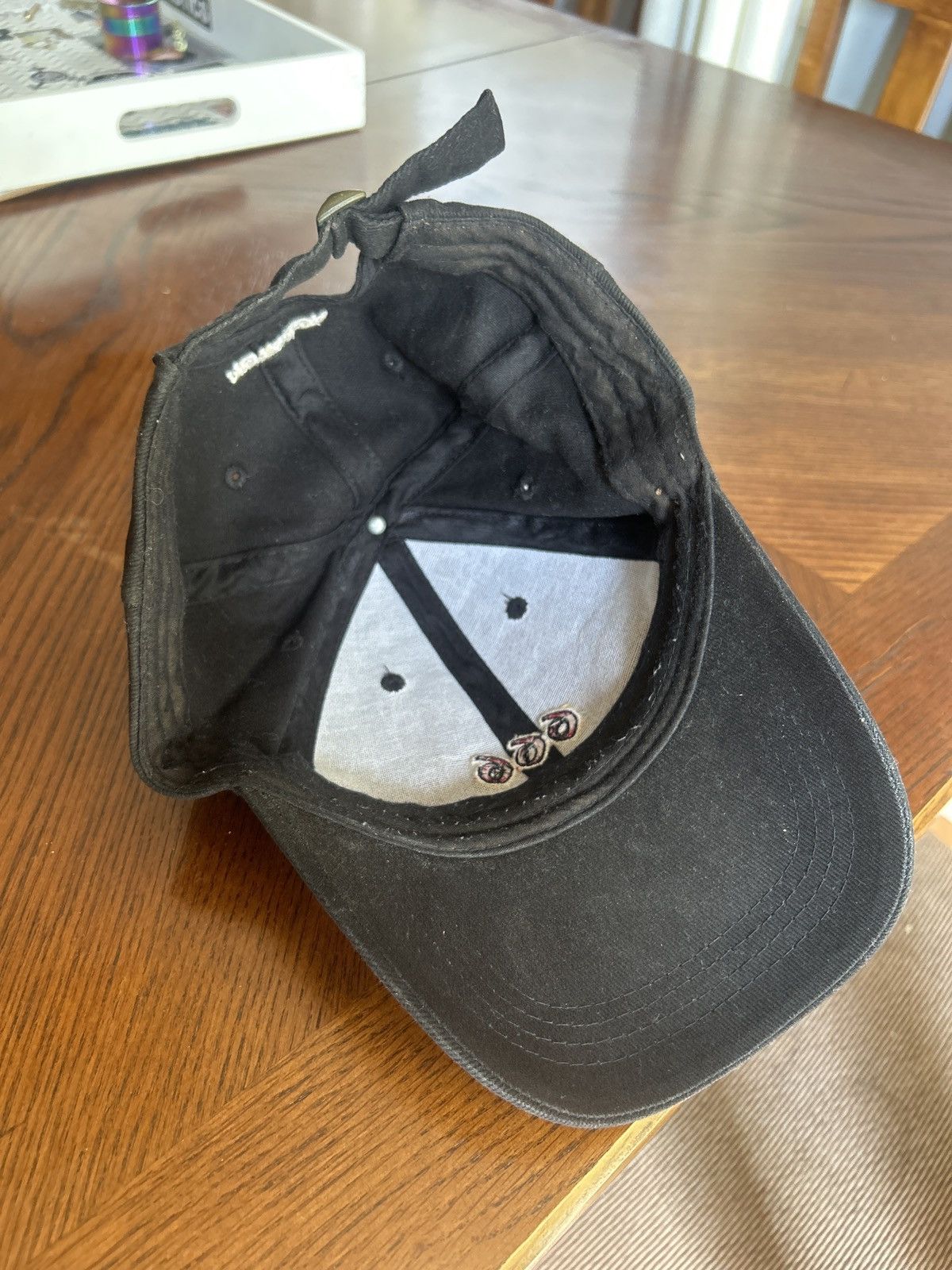G59 Records Notacop 666 Pouya Embroidered Hat - Black and Pink Size ONE SIZE - 6 Thumbnail