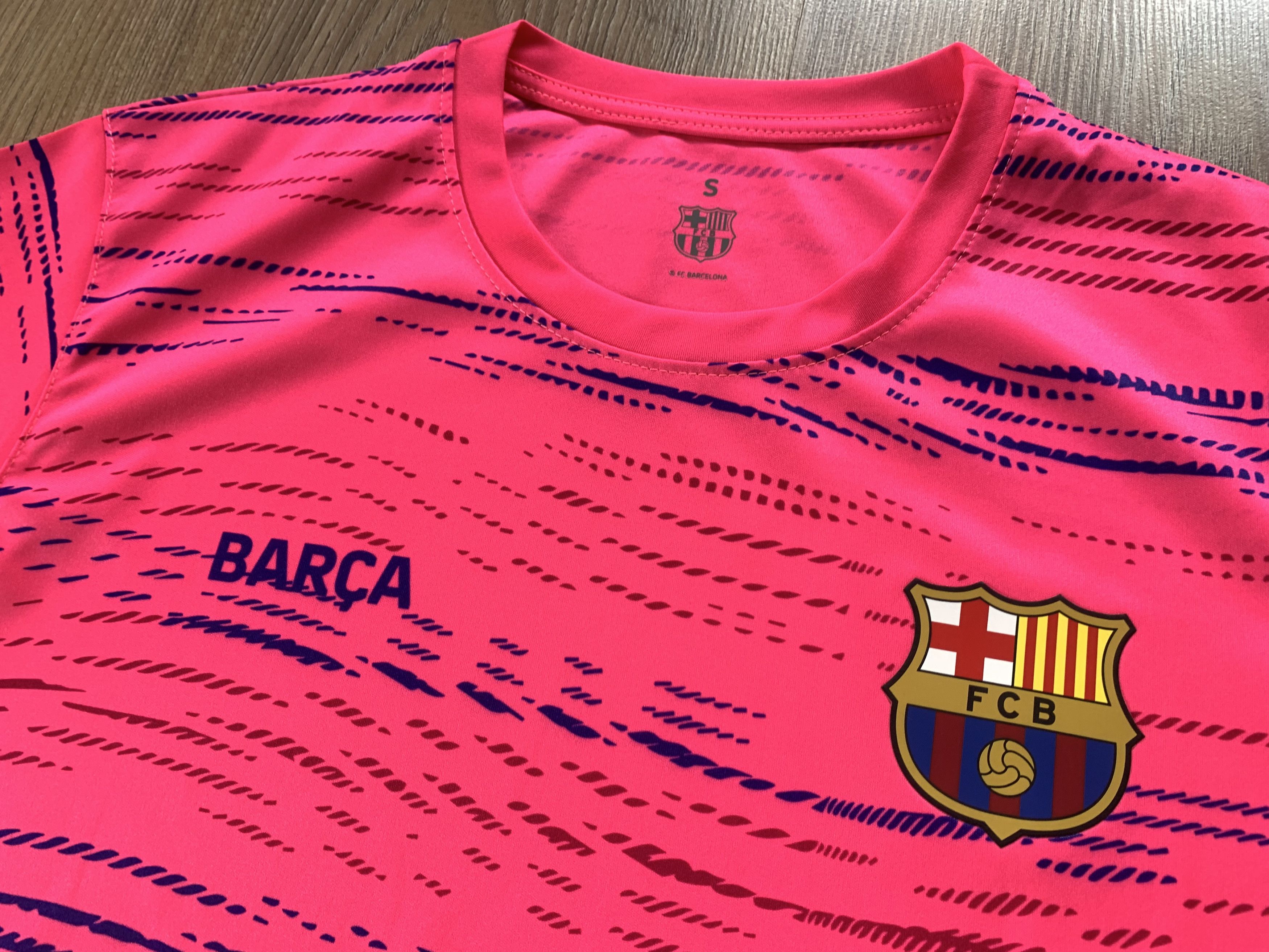Other Mens FC Barcelona Training Fuchsia Adult Licensed T-Shirt Size US S / EU 44-46 / 1 - 5 Thumbnail