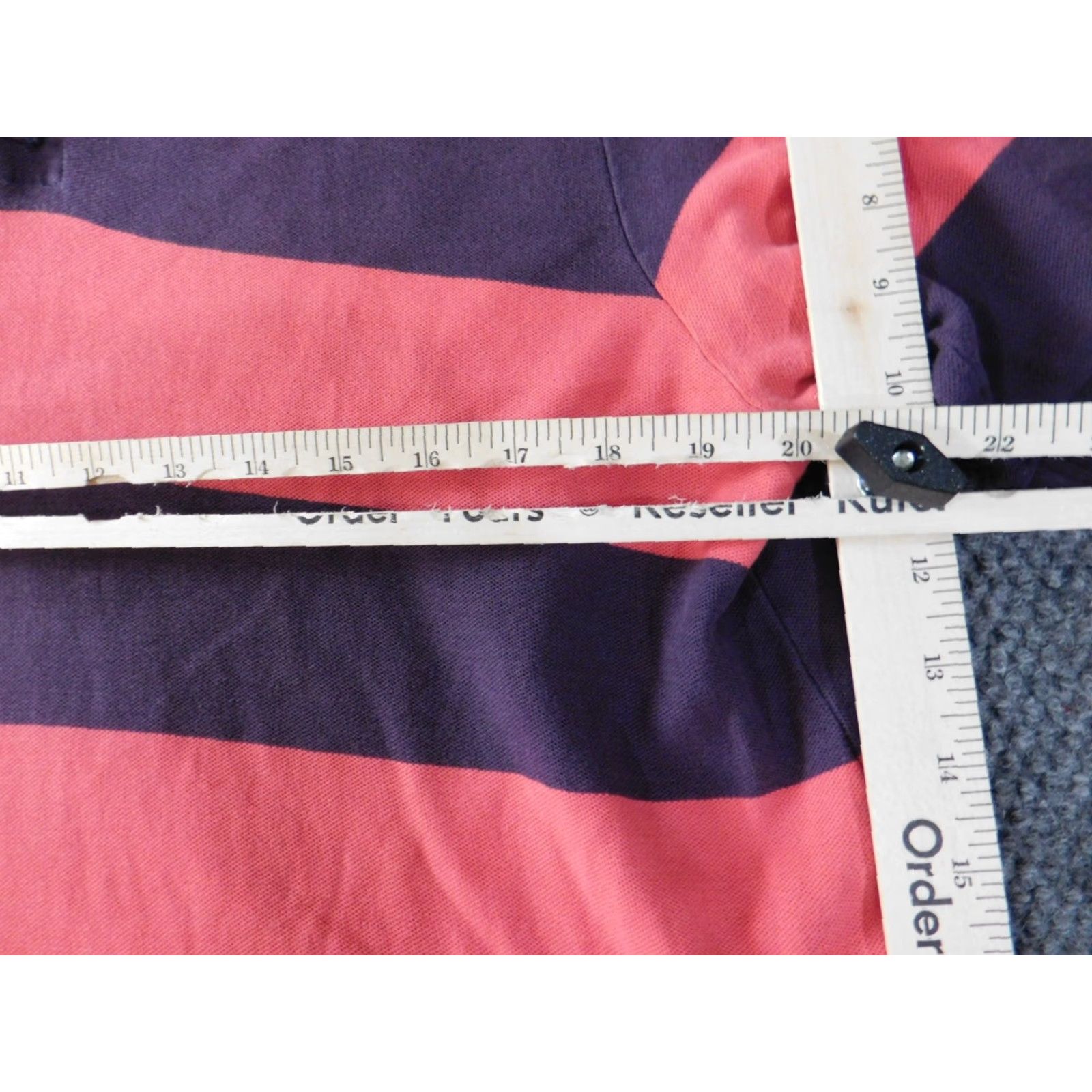 Cremieux Cremieux Polo Shirt L Pink Striped Button-Down Short Sleeve Casual Golf Men Medium Regular Size US L / EU 52-54 / 3 - 7 Thumbnail
