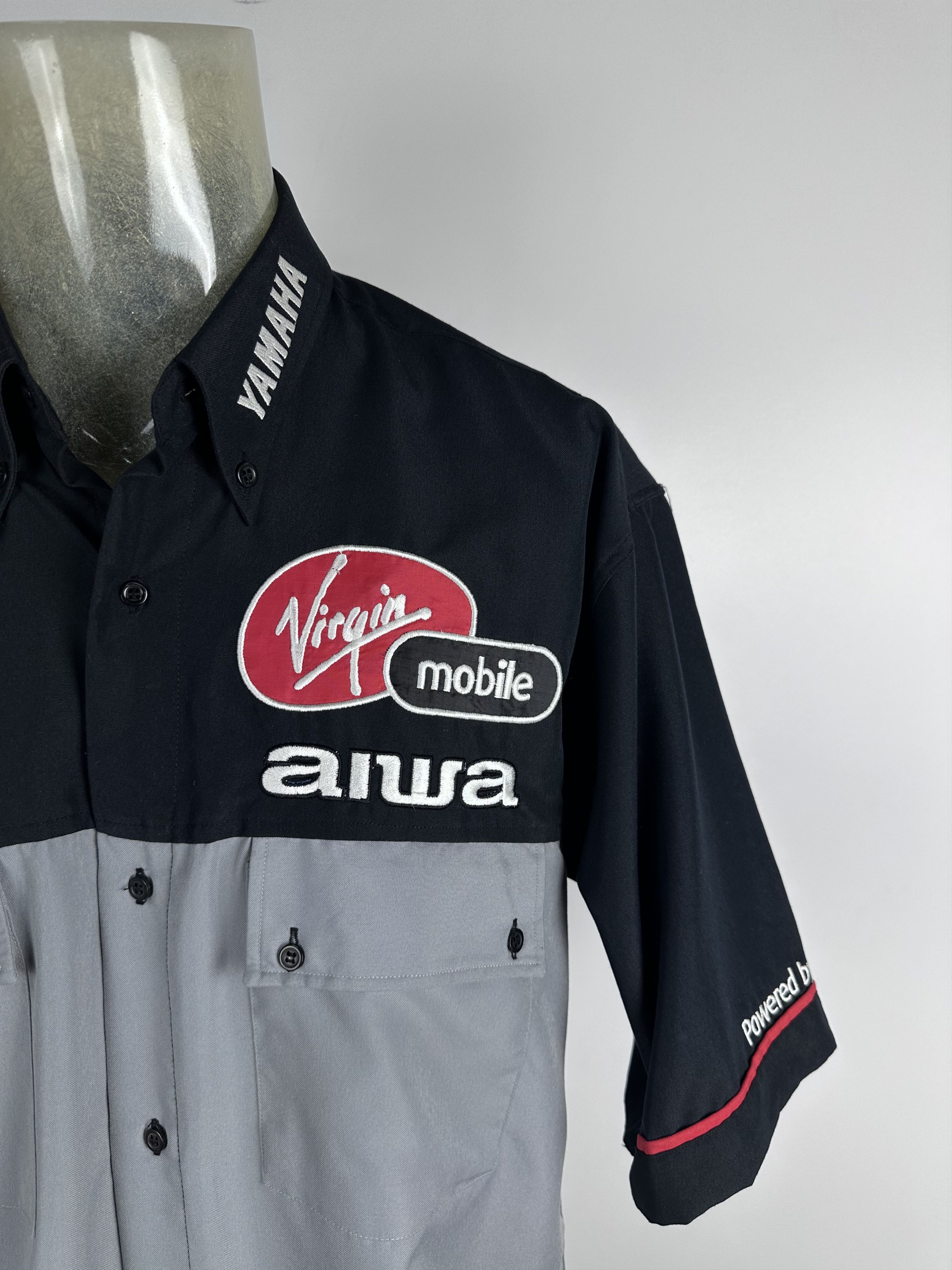 Yamaha Vintage Yamaha Team Virgin Button-Down Shirt Moto Racing Size US L / EU 52-54 / 3 - 2 Thumbnail