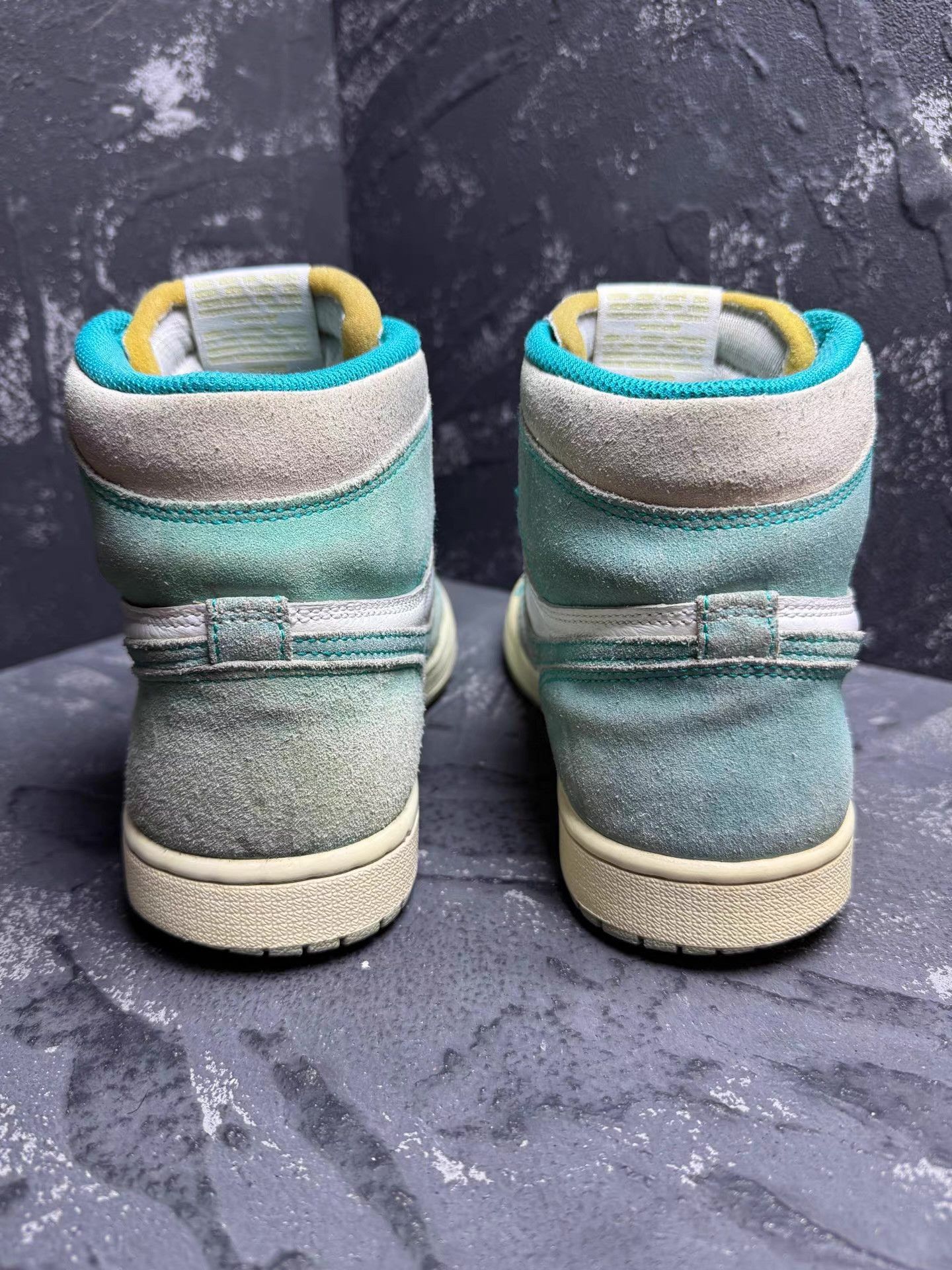 Nike Air Jordan 1 Tiffany White & Green Q10 Size US 8 / EU 41 - 6 Thumbnail