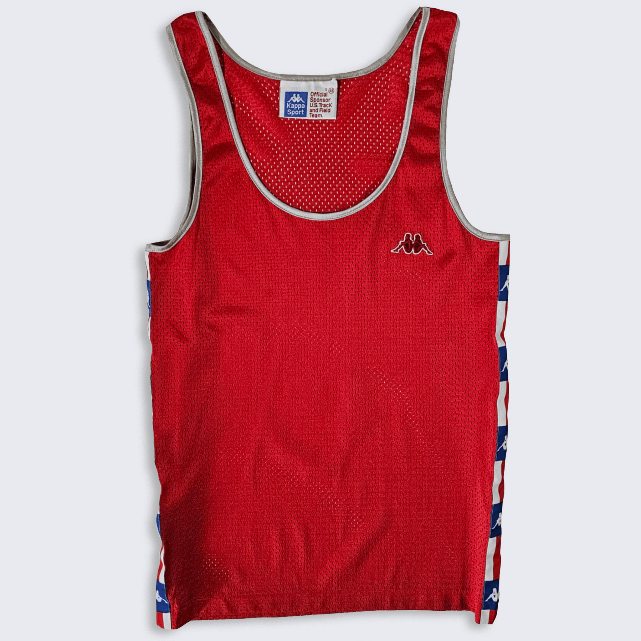 Kappa USA Olympics 80s Kappa Track & Field Tank Top Singlet Shirt Size US S / EU 44-46 / 1 - 1 Thumbnail