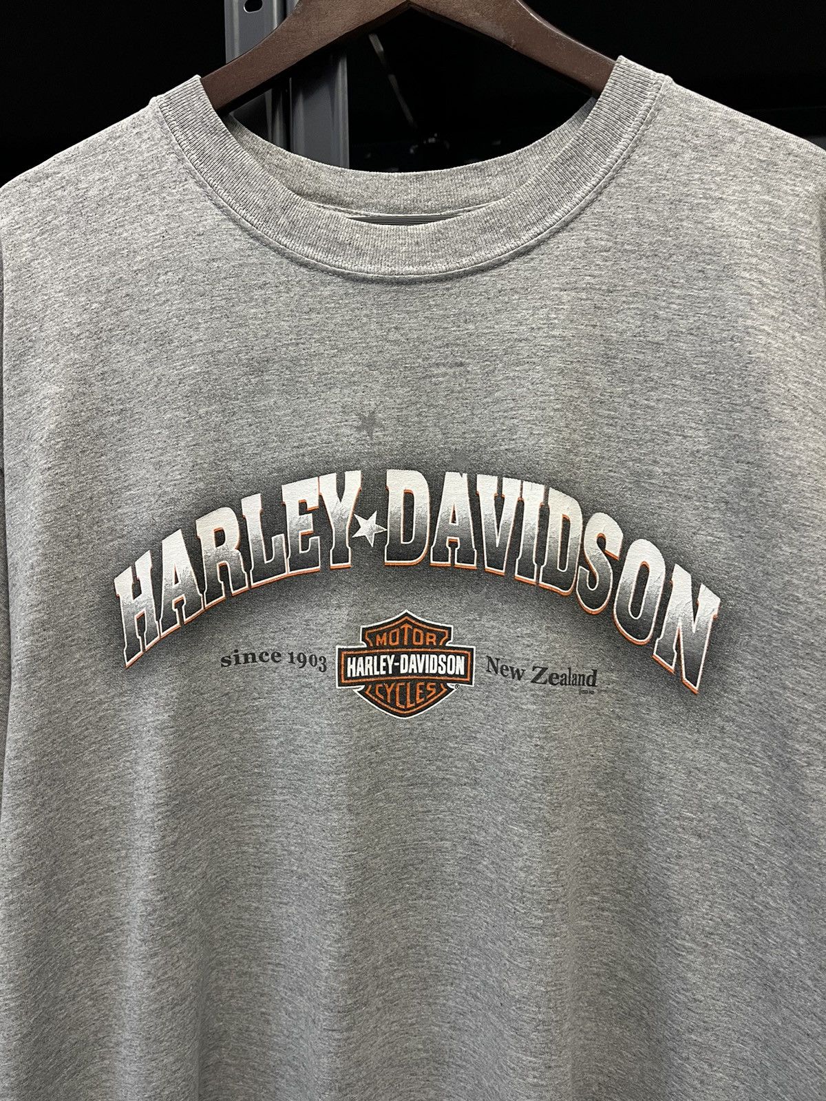 Harley Davidson Vintage 2000’s Harley Davidson New Zealand T-shirt Size US XL / EU 56 / 4 - 2 Thumbnail