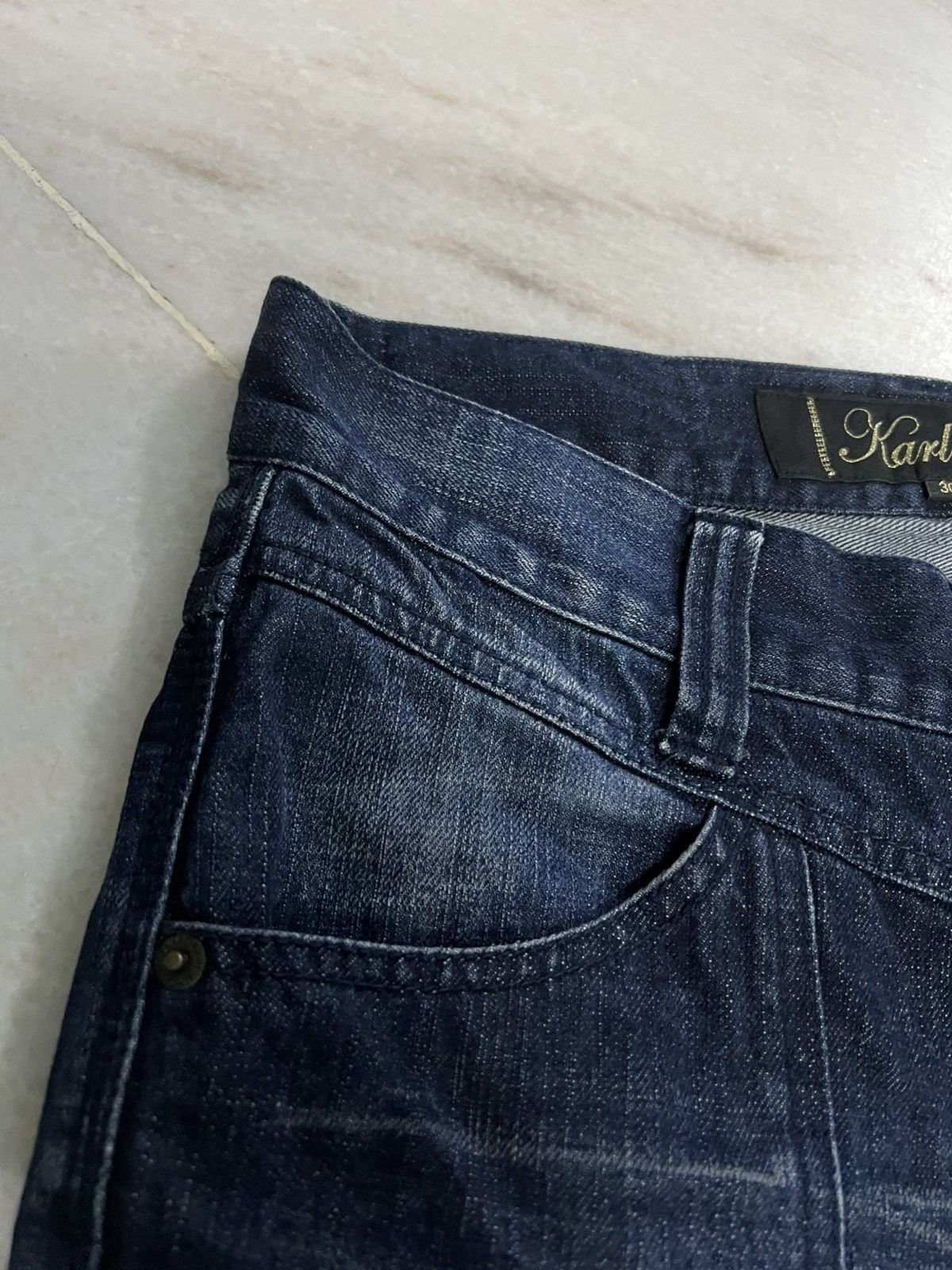 Japanese Brand 💥Vintage 90’s Style Karl Kani Double Knee Distress Jean Size US 30 / EU 46 - 7 Thumbnail