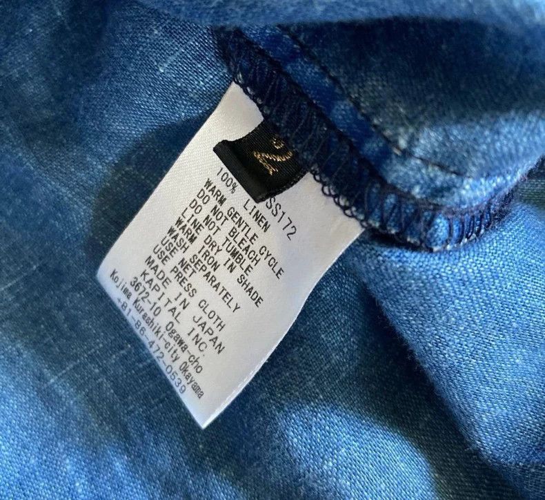 Kapital Kapital Size2 Blue dyed linen embroidered out-of-print pock Size M / US 6-8 / IT 42-44 - 7 Thumbnail