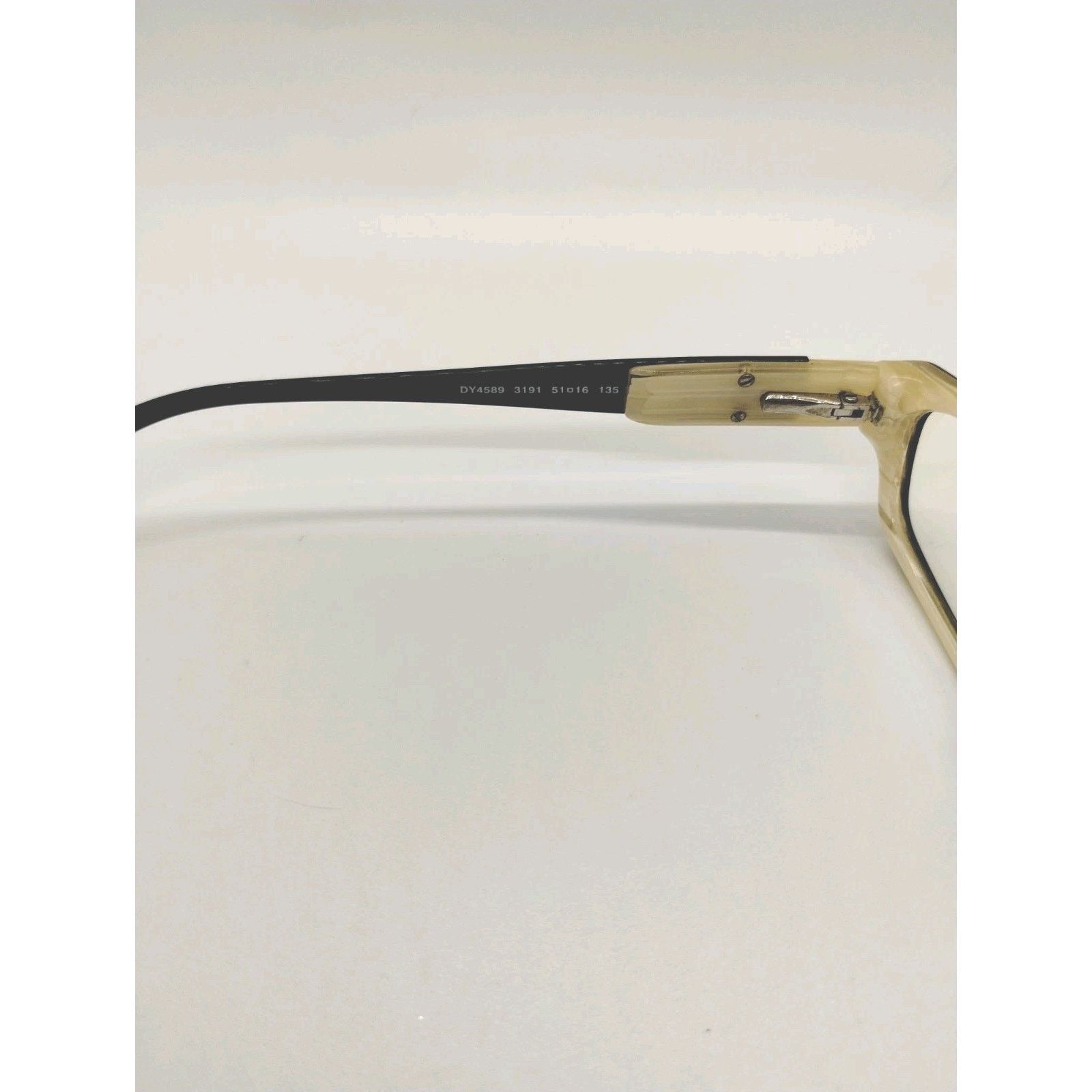 DKNY DKNY DY 4589 3191 Eyeglasses Frames Womens Black Ivory Size ONE SIZE - 6 Thumbnail