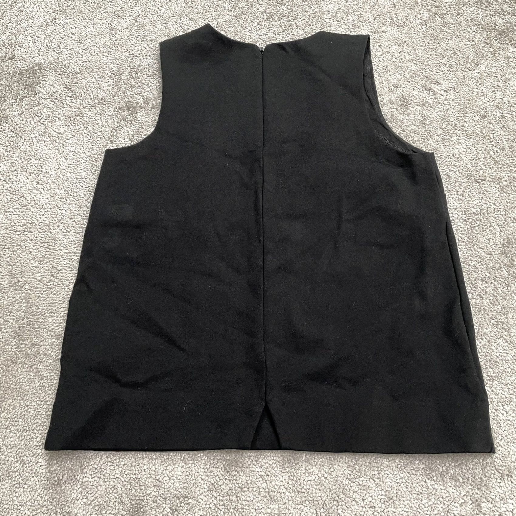 Madewell Madewell Tank Top Womens Medium Black Sleeveless Knit Embroidered Casual Size M / US 6-8 / IT 42-44 - 2 Thumbnail