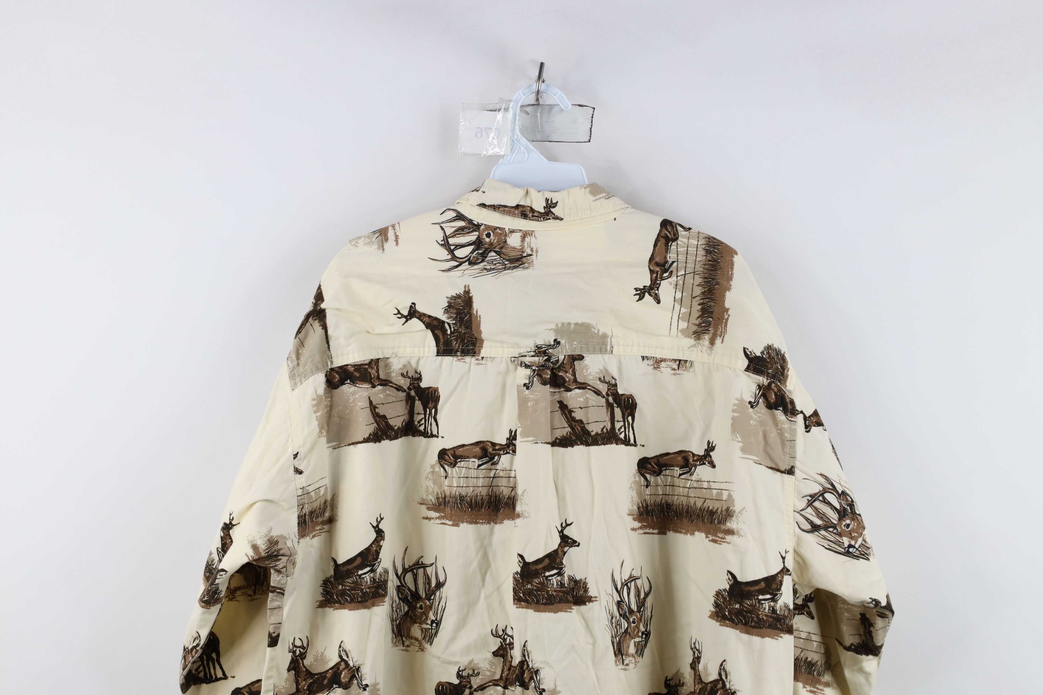 Vintage Vintage 90s Streetwear Deer Buck All Over Print Button Shirt Size US XL / EU 56 / 4 - 14 Thumbnail