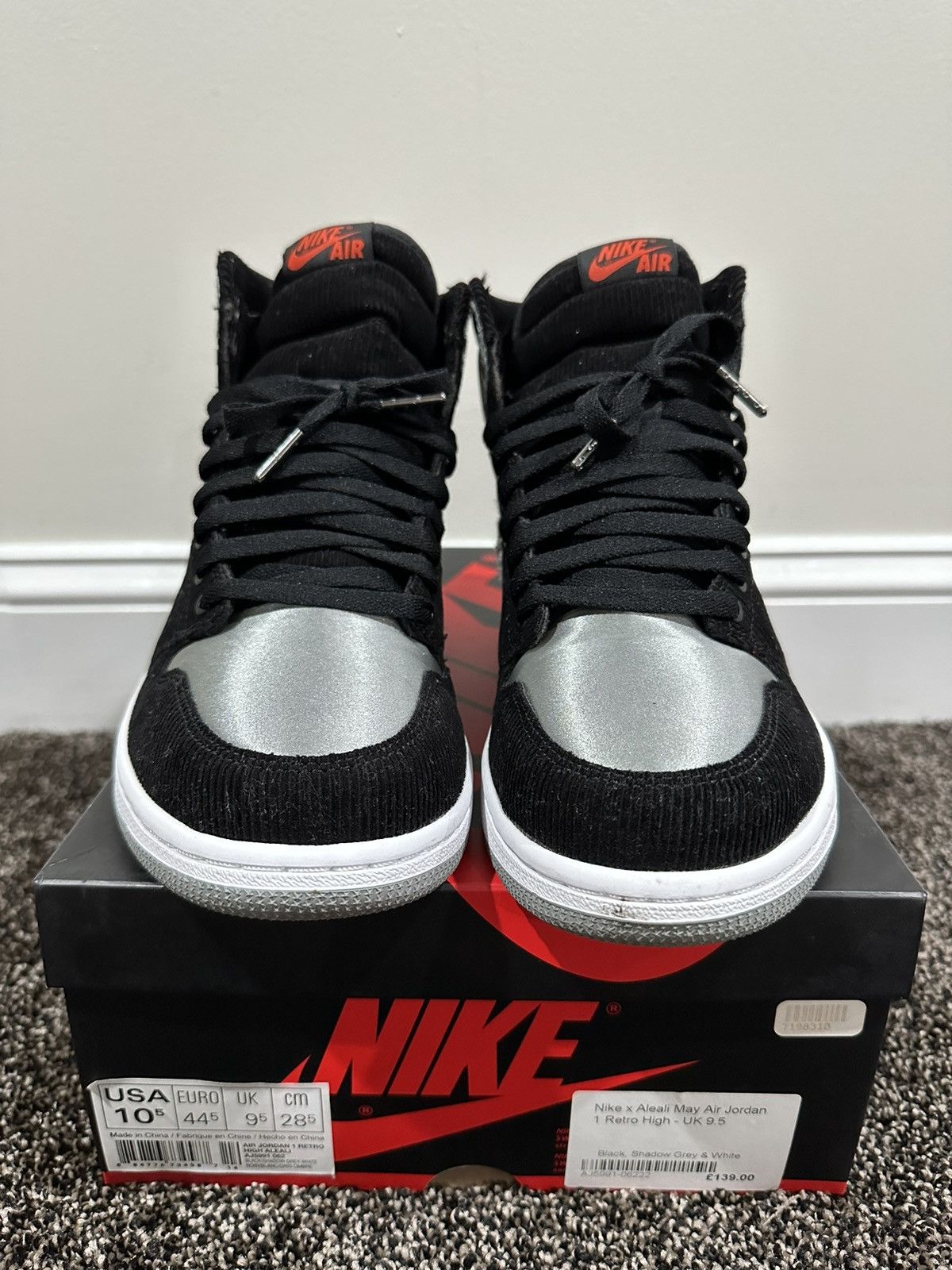 Jordan Brand Jordan Brand x Aleali May Retro 1 Nike Air OG High Sneaker Size US 10.5 / EU 43-44 - 4 Thumbnail