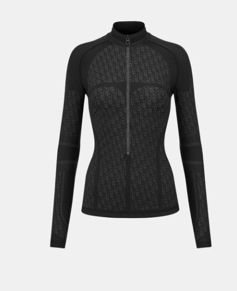 Dior o1w1db10924 Zipped Jacket in Black Size L / US 10 / IT 46 - 1 Thumbnail