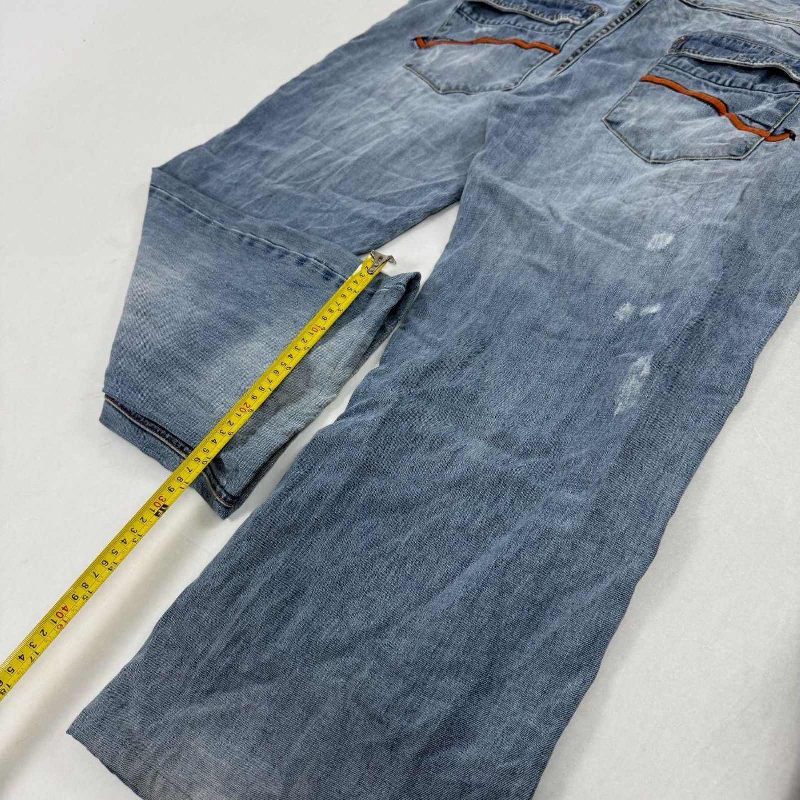 Japanese Brand × Pepe Jeans × Vintage Vintage y2k pepe baggy wide leg embroidered skater jeans Size US 42 / EU 58 - 4 Thumbnail