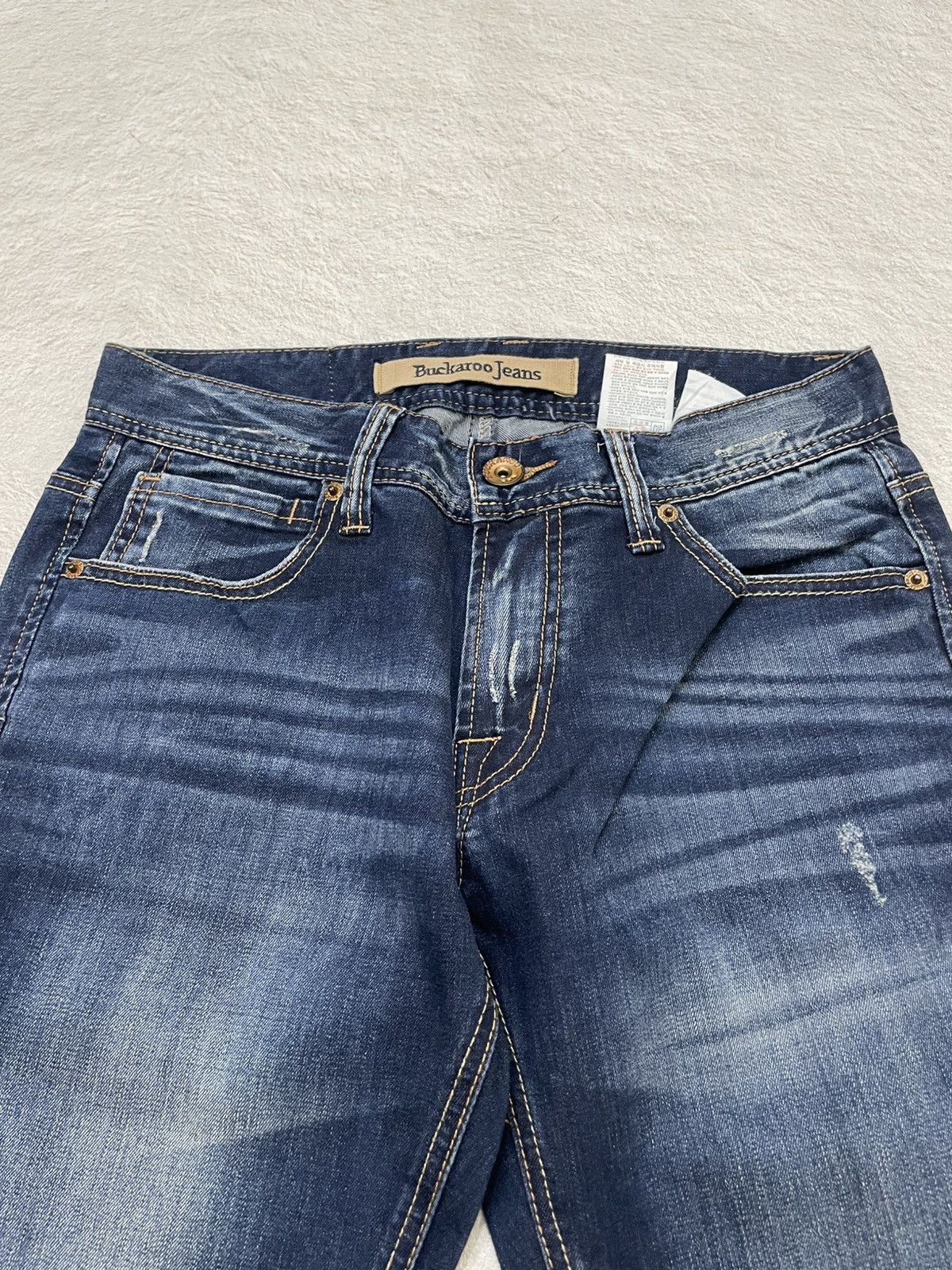 Japanese Brand 2000s Buckaro Mudwash Distressed Y2K Japan Brand Embroidered Size US 29 - 4 Thumbnail