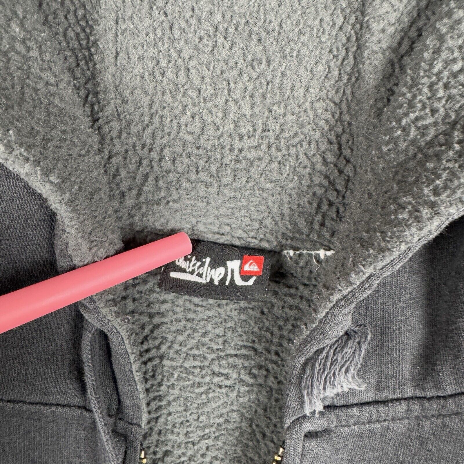 Quiksilver Vintage Quicksilver Hoodie Mens XL Black Sherpa NO ZIP Y2K Size US XL / EU 56 / 4 - 4 Thumbnail